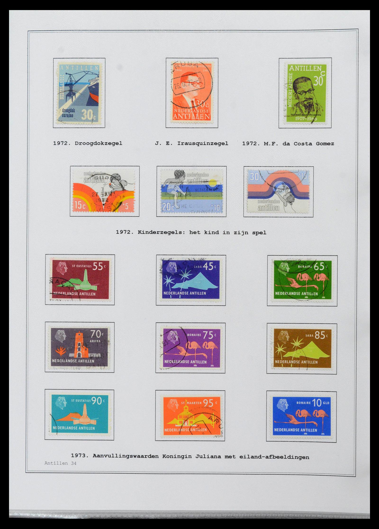 39024 0034 - Stamp collection 39024 Curaçao/Antilles 1873-2006.