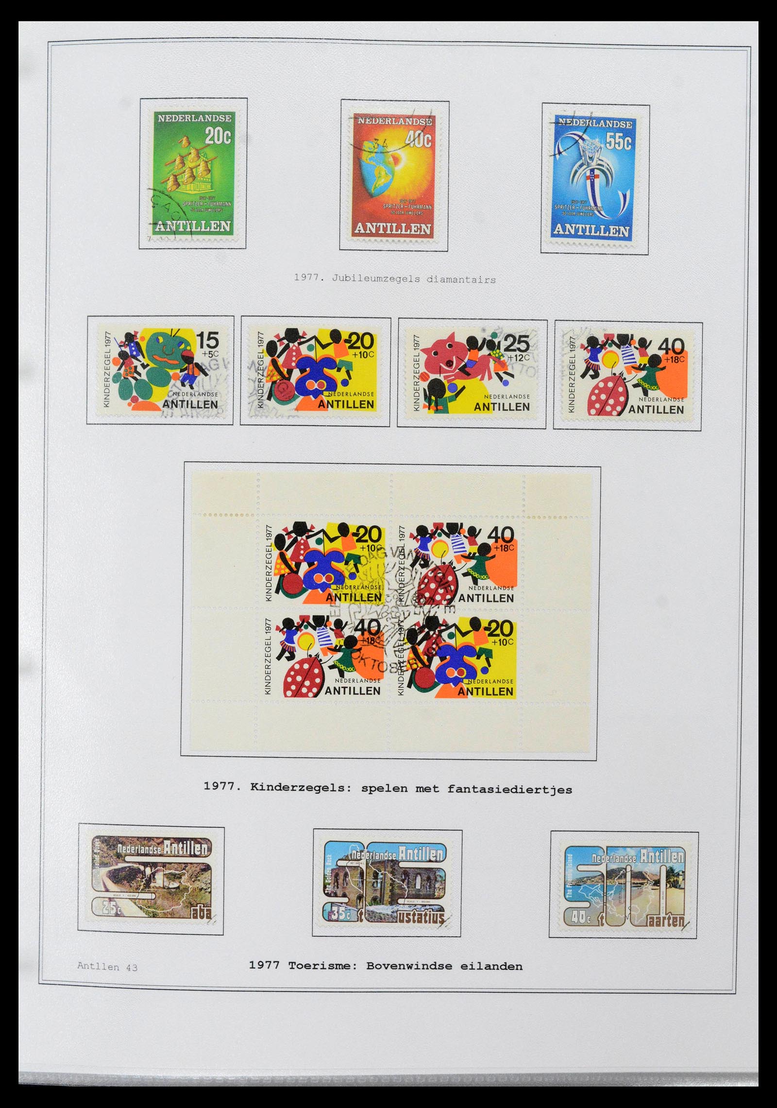 39024 0043 - Postzegelverzameling 39024 Curaçao/Antillen 1873-2006.