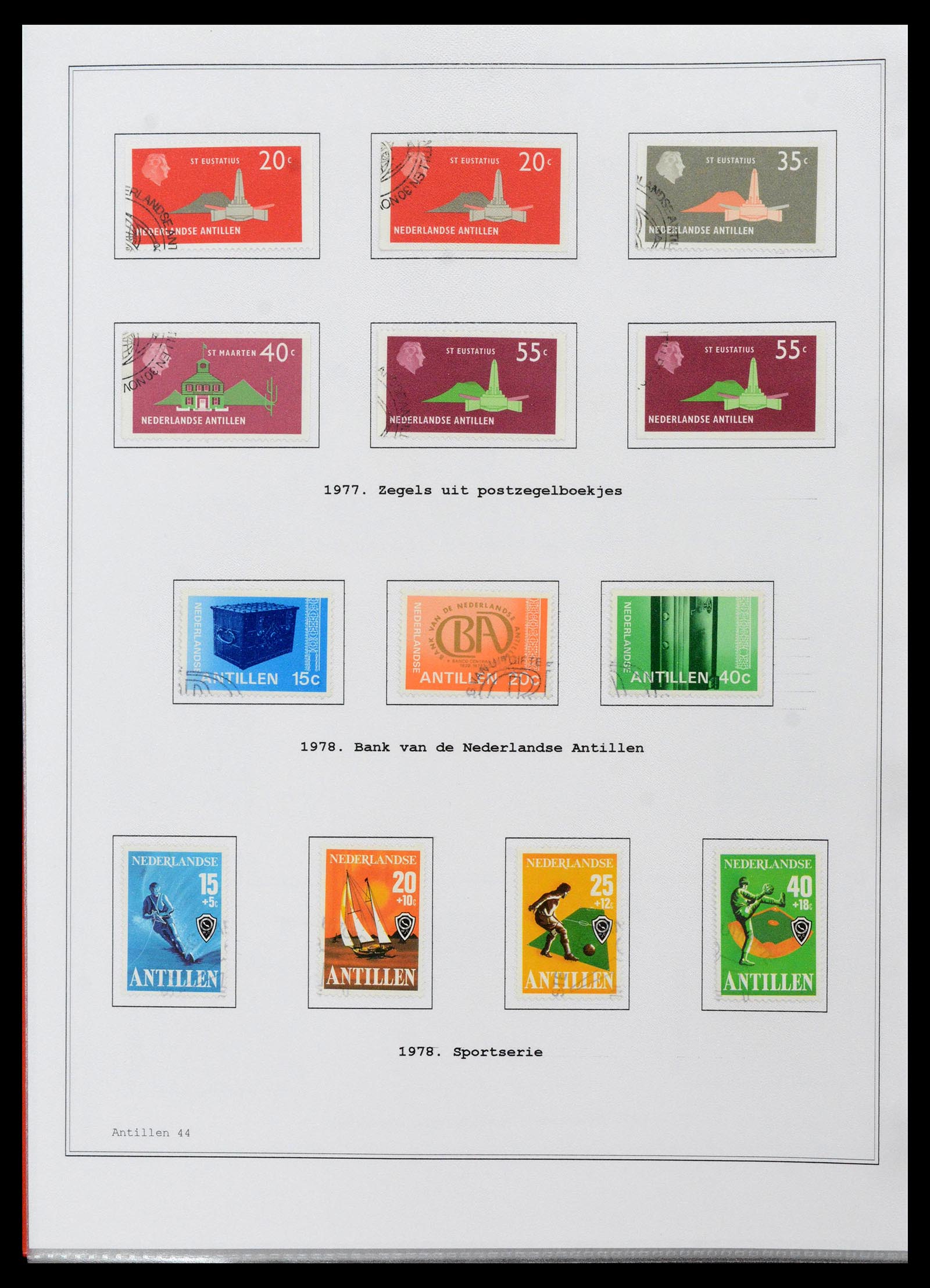 39024 0044 - Postzegelverzameling 39024 Curaçao/Antillen 1873-2006.