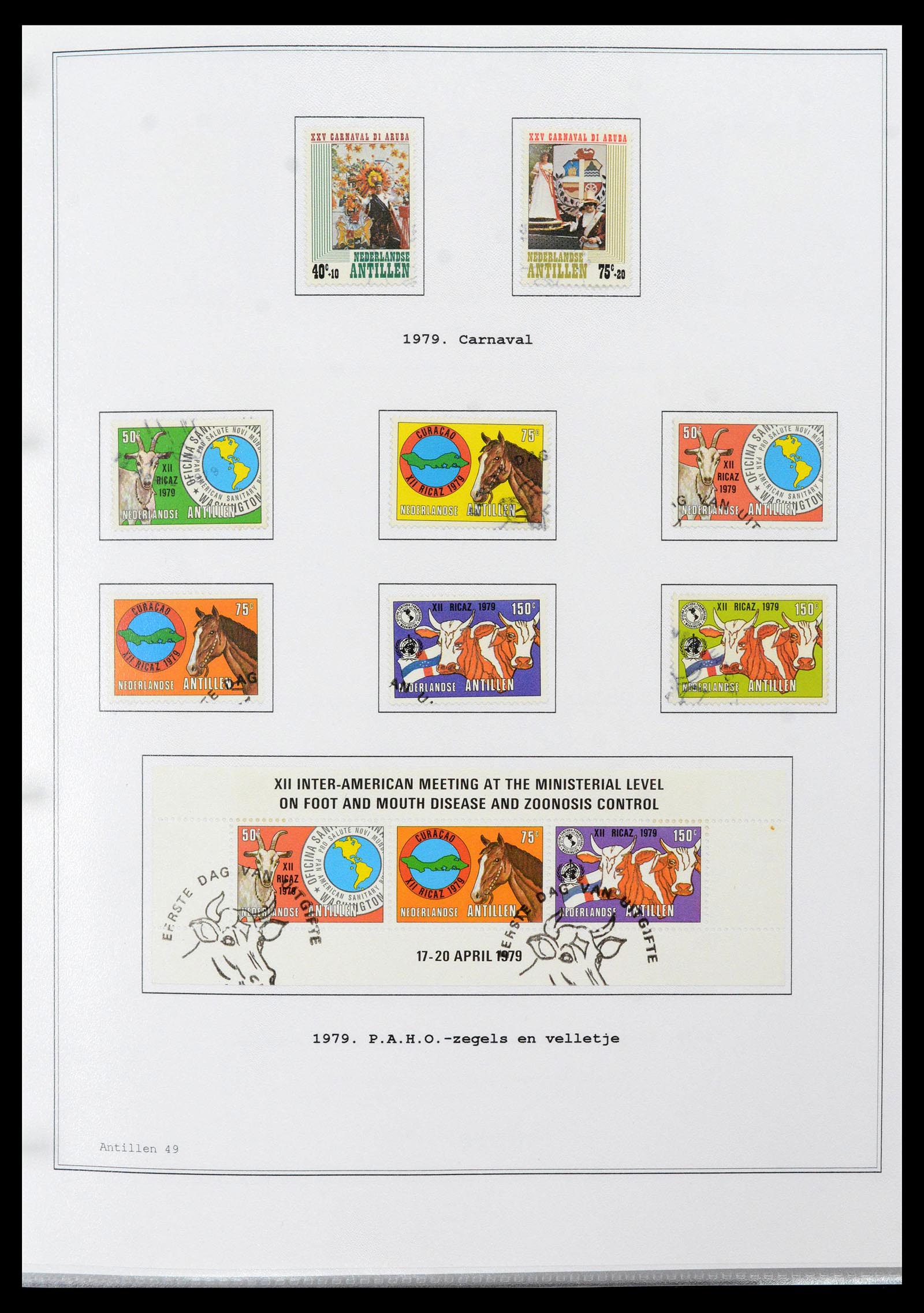 39024 0049 - Postzegelverzameling 39024 Curaçao/Antillen 1873-2006.