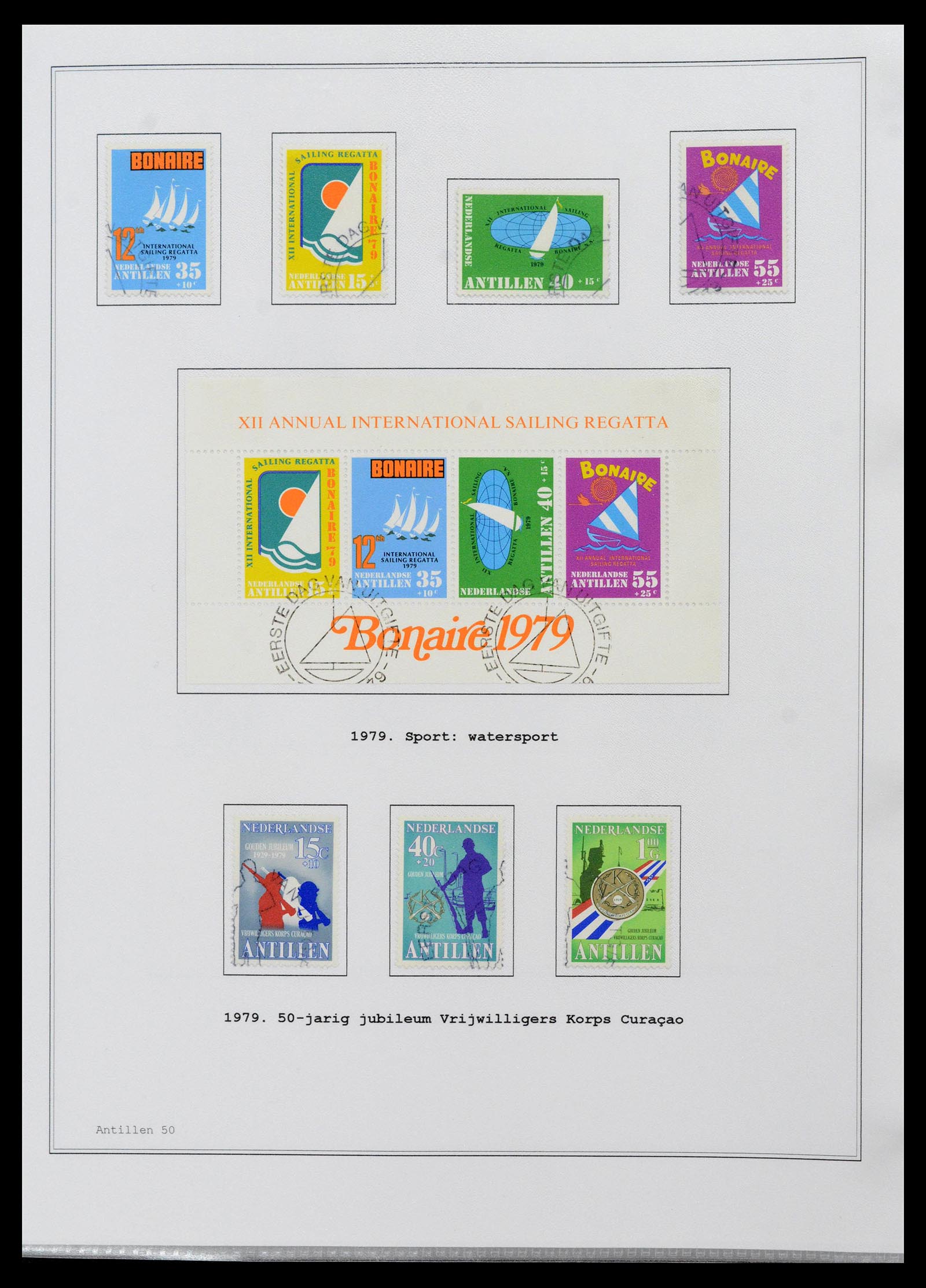 39024 0050 - Postzegelverzameling 39024 Curaçao/Antillen 1873-2006.