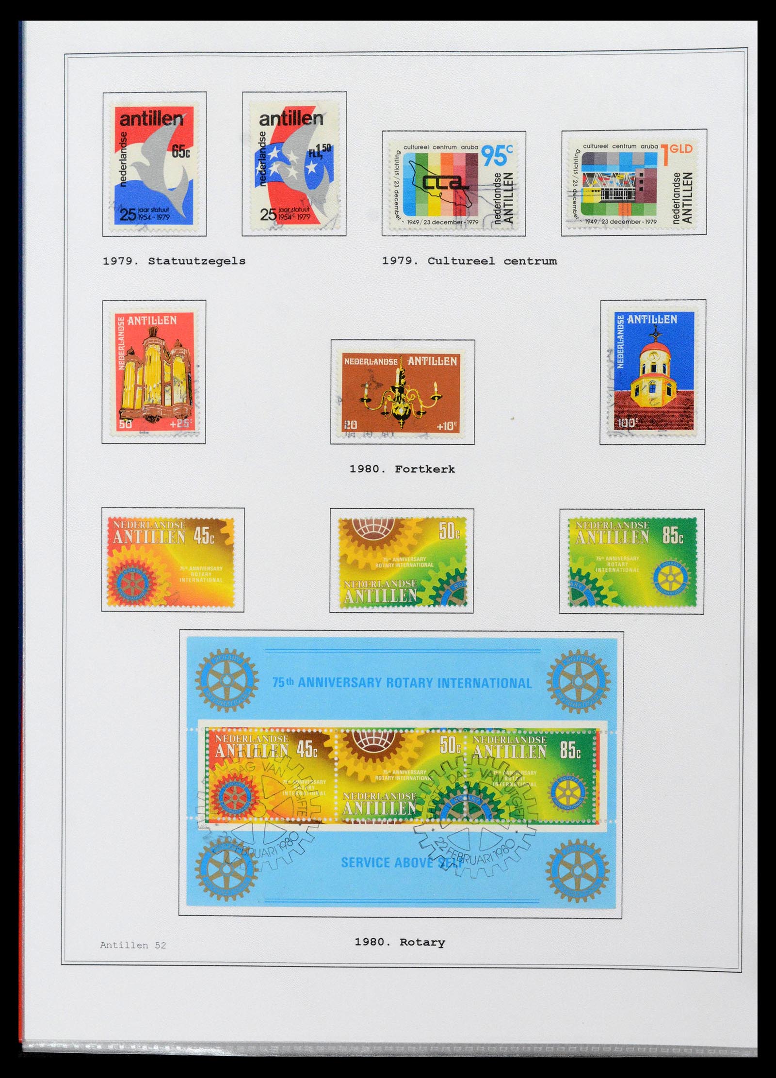 39024 0052 - Postzegelverzameling 39024 Curaçao/Antillen 1873-2006.