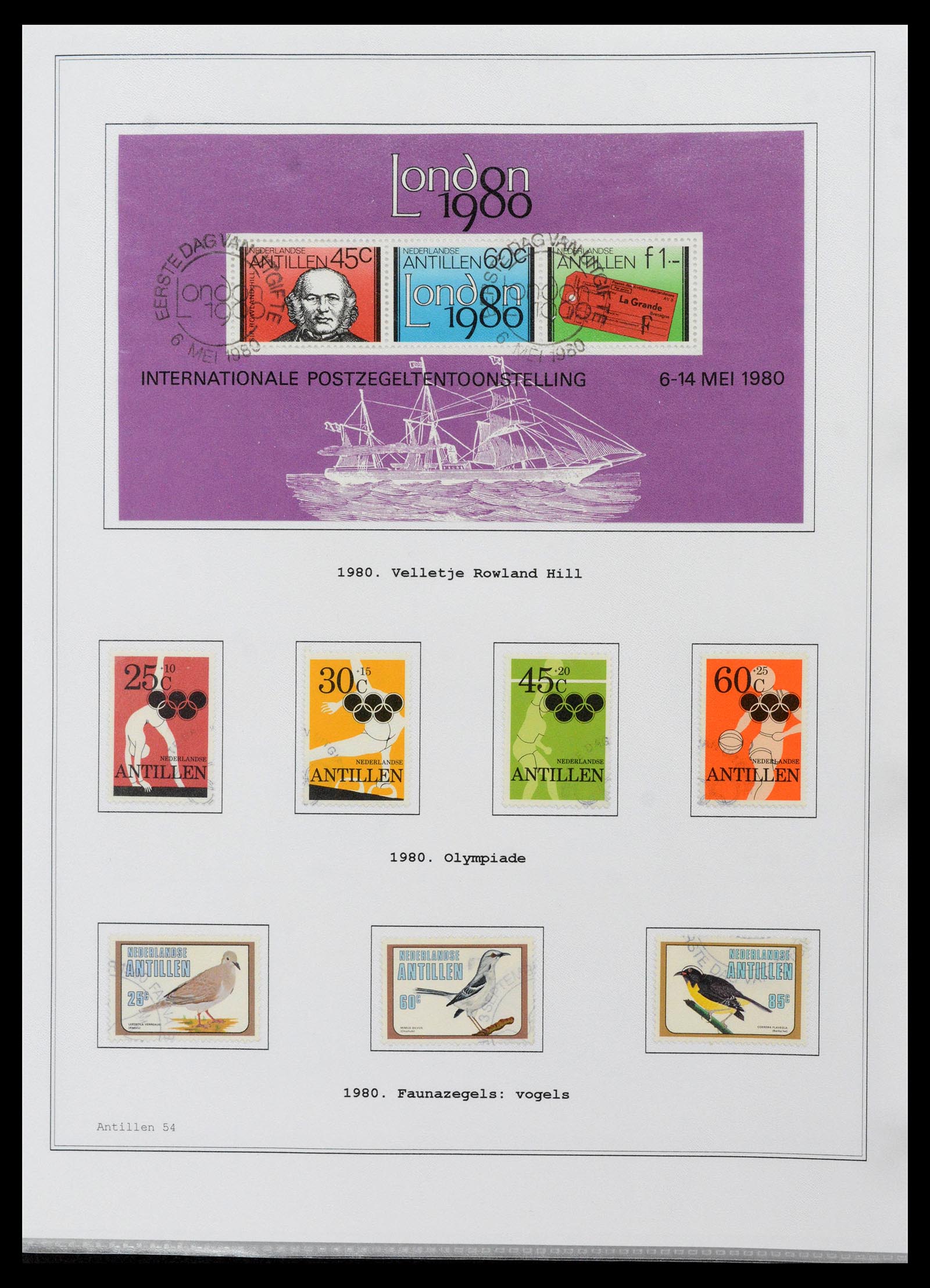 39024 0054 - Stamp collection 39024 Curaçao/Antilles 1873-2006.
