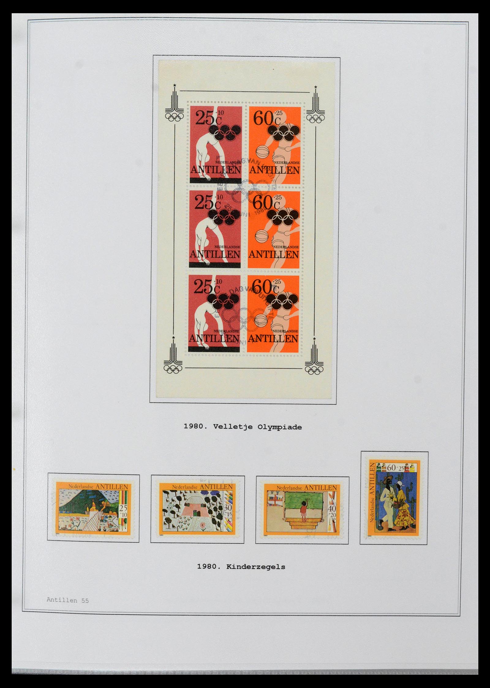 39024 0055 - Postzegelverzameling 39024 Curaçao/Antillen 1873-2006.