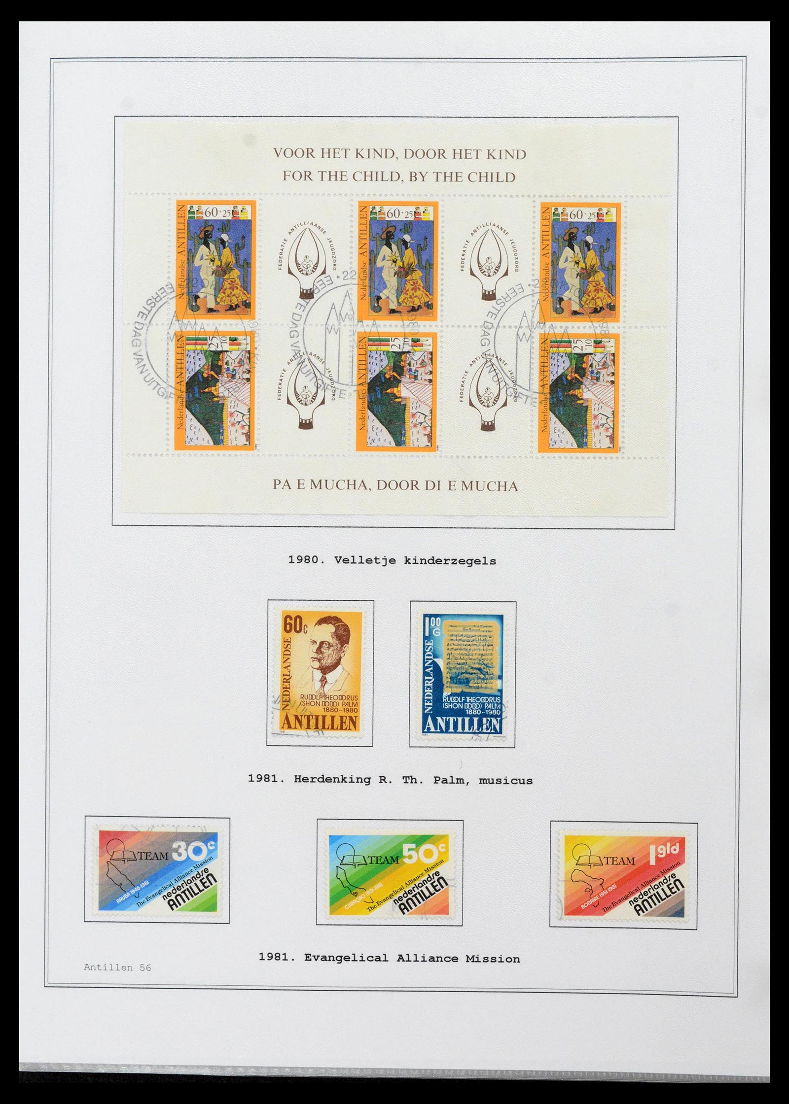 39024 0056 - Postzegelverzameling 39024 Curaçao/Antillen 1873-2006.