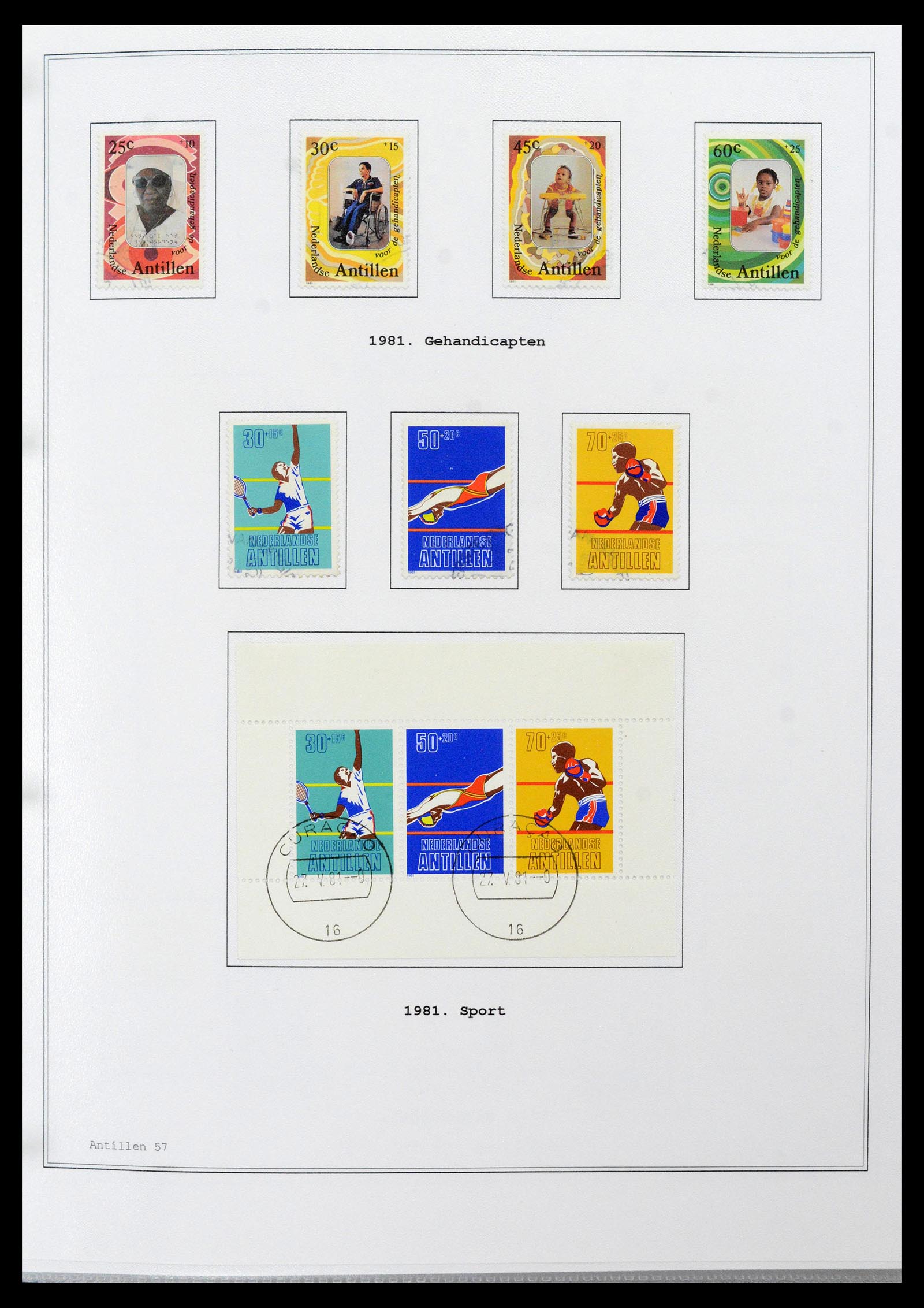39024 0057 - Postzegelverzameling 39024 Curaçao/Antillen 1873-2006.