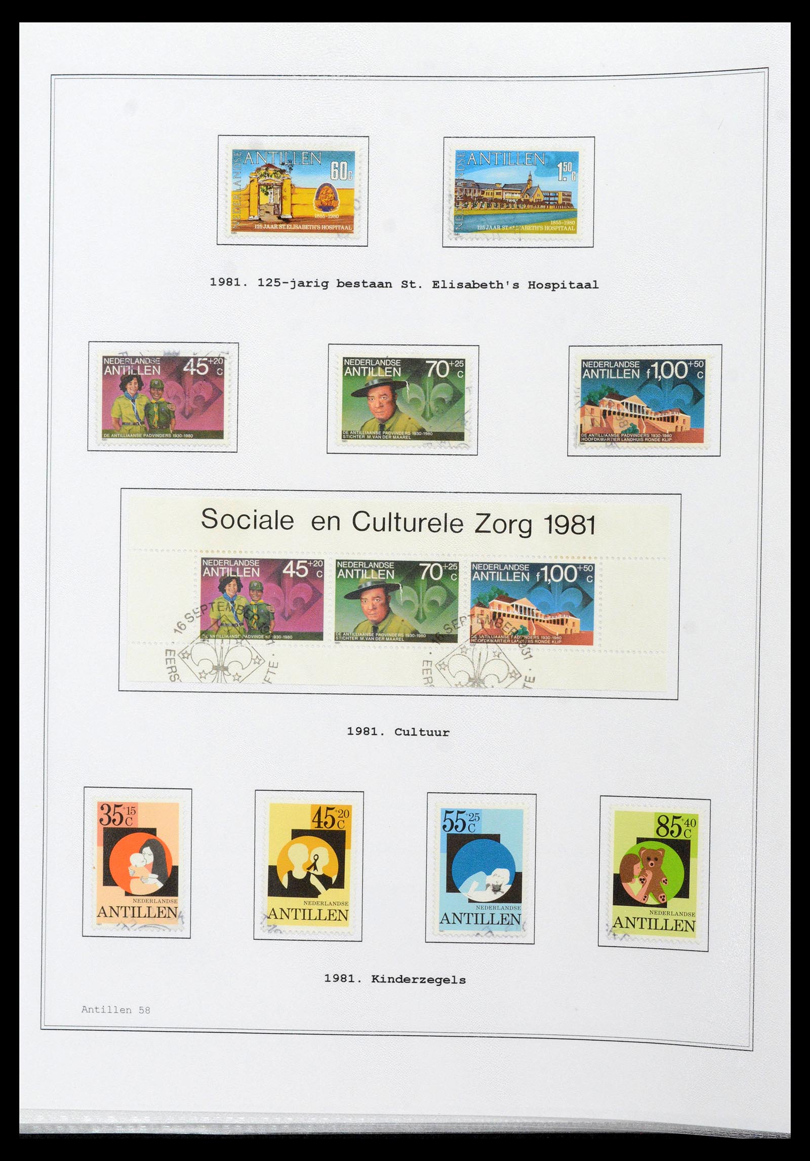 39024 0058 - Postzegelverzameling 39024 Curaçao/Antillen 1873-2006.