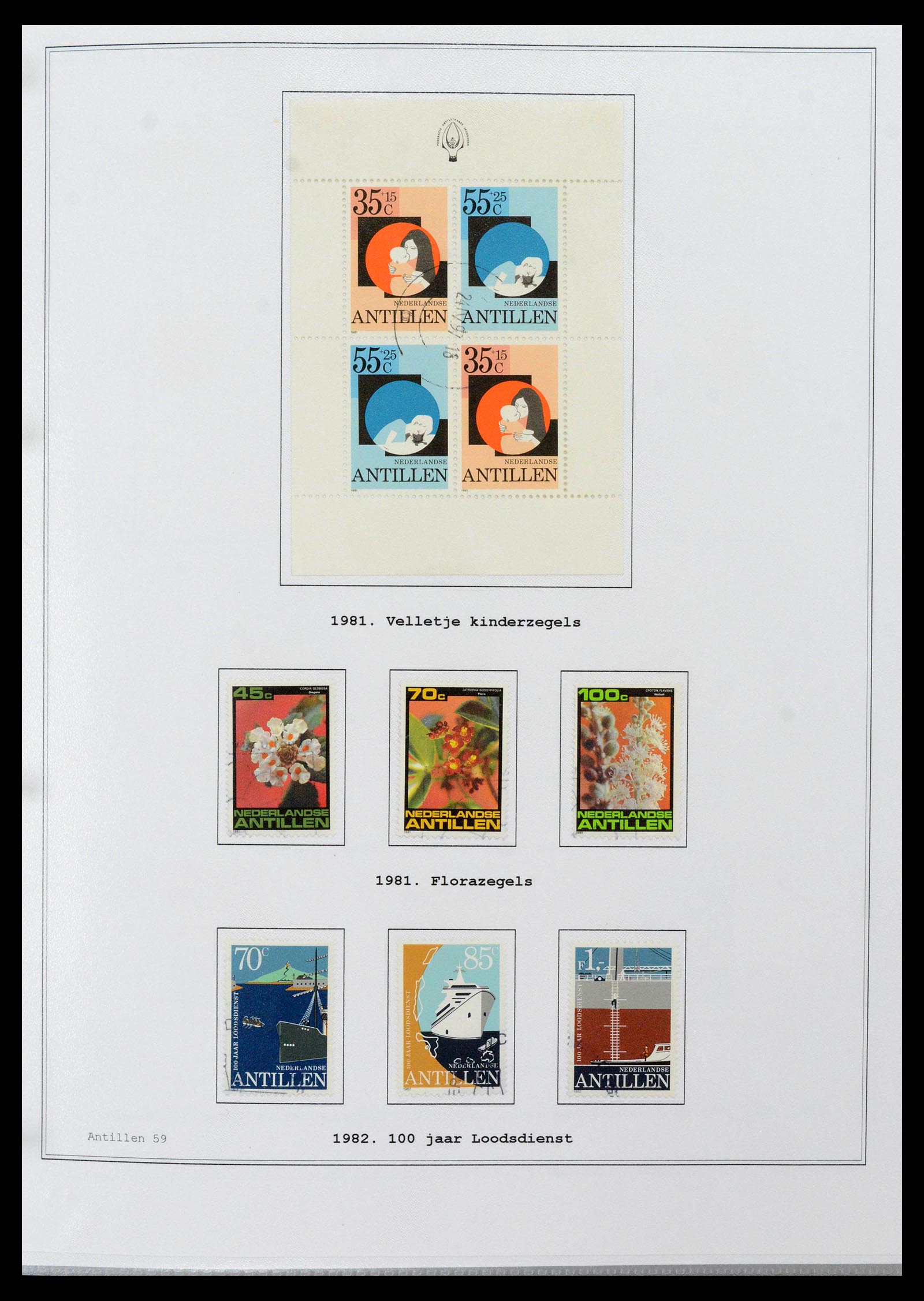 39024 0059 - Postzegelverzameling 39024 Curaçao/Antillen 1873-2006.