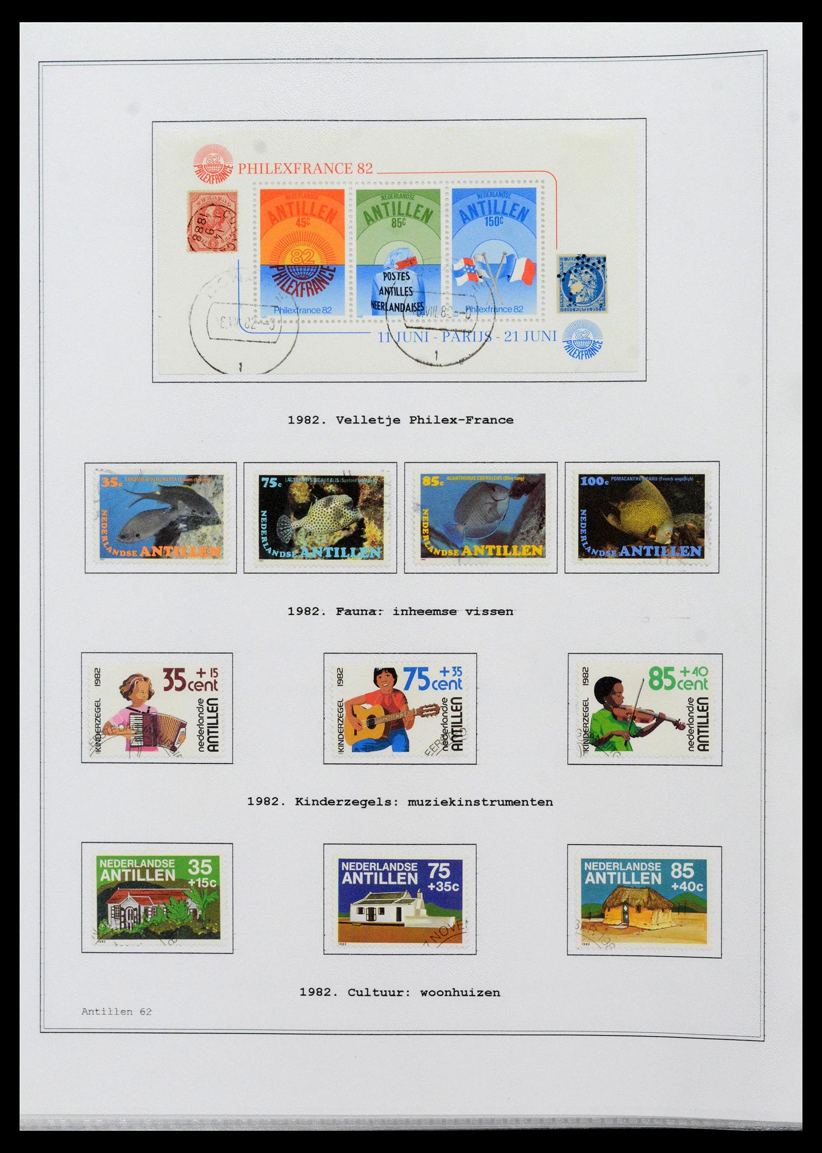 39024 0062 - Postzegelverzameling 39024 Curaçao/Antillen 1873-2006.