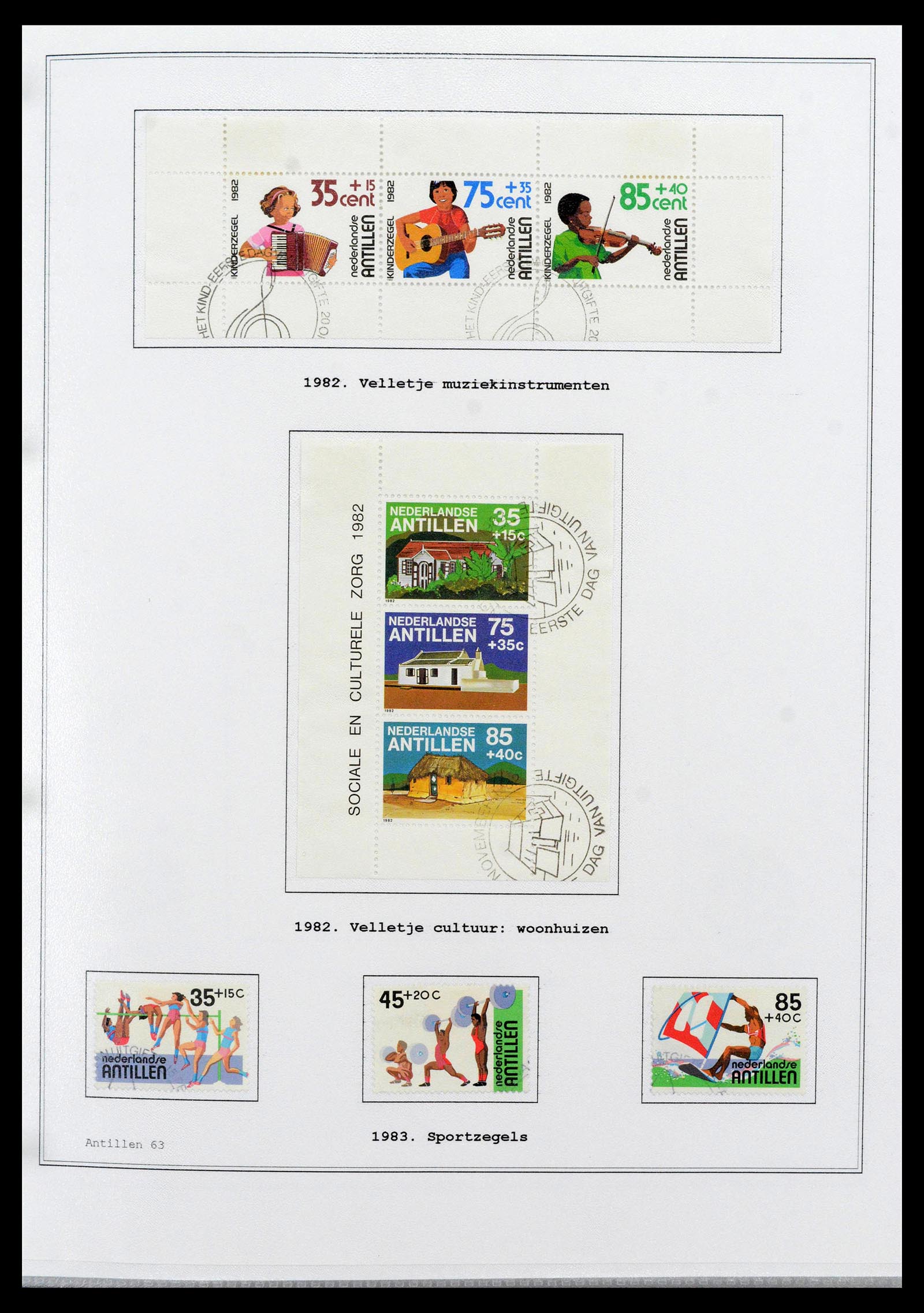 39024 0063 - Postzegelverzameling 39024 Curaçao/Antillen 1873-2006.