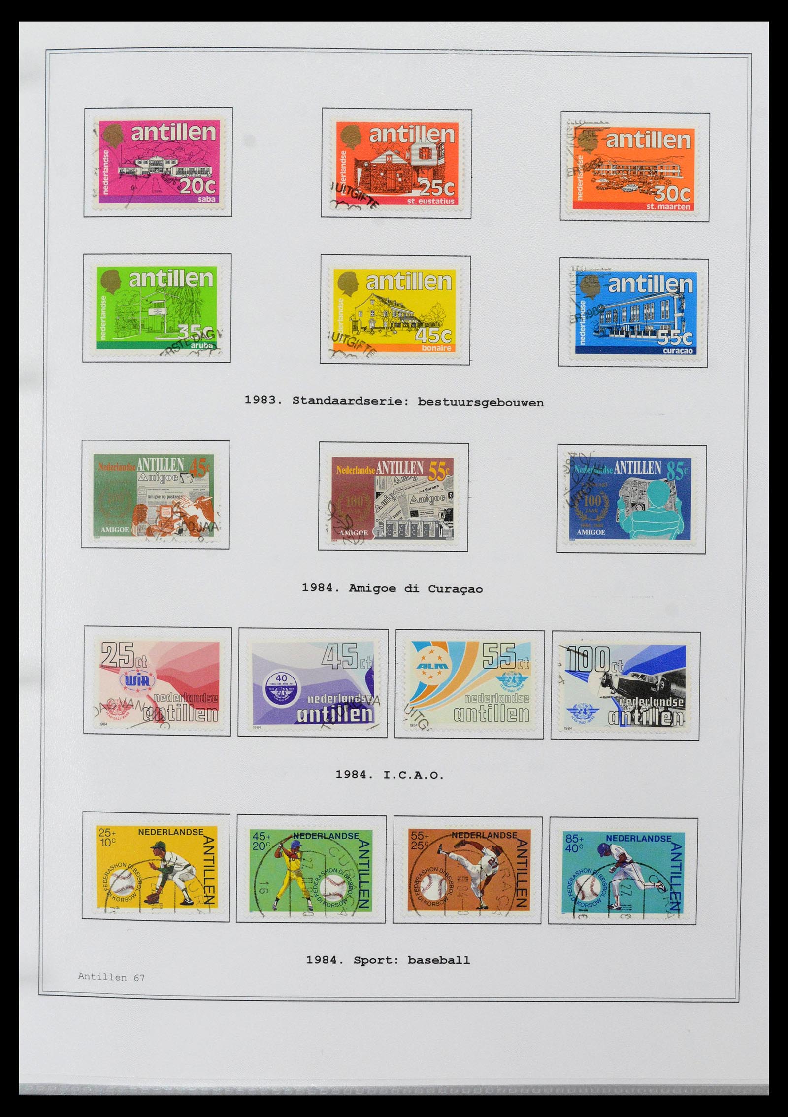 39024 0067 - Postzegelverzameling 39024 Curaçao/Antillen 1873-2006.