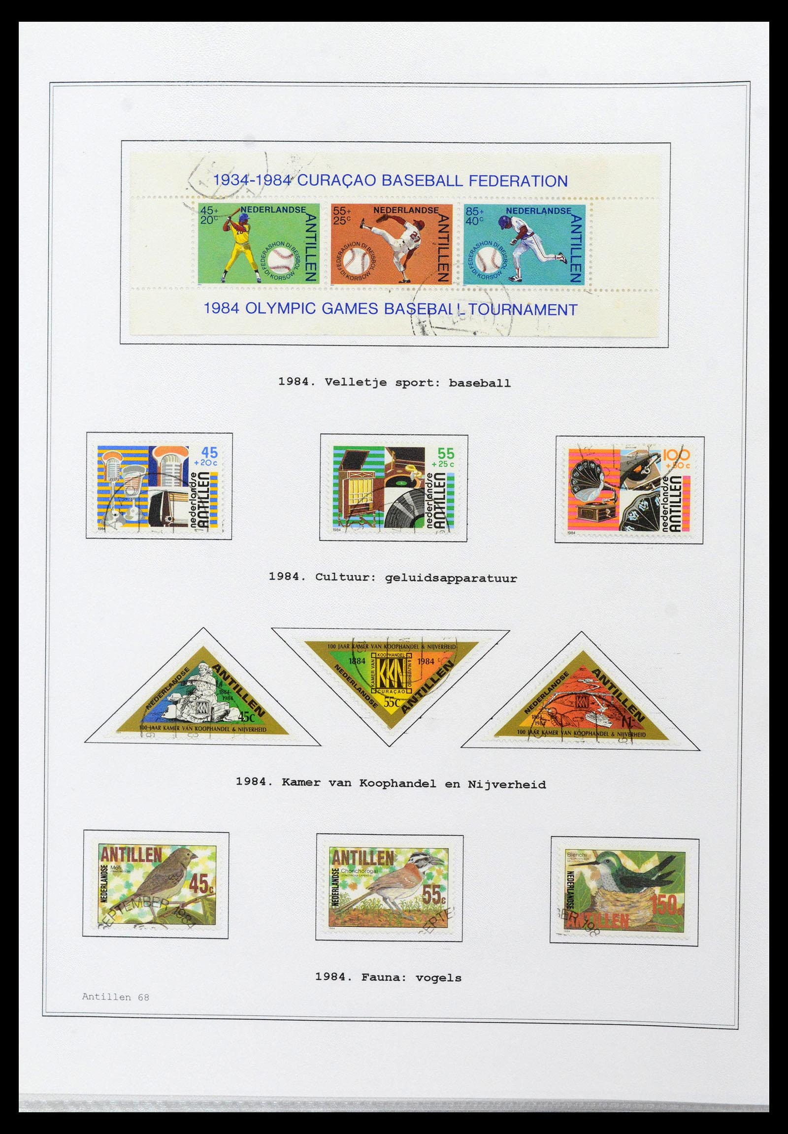39024 0068 - Postzegelverzameling 39024 Curaçao/Antillen 1873-2006.