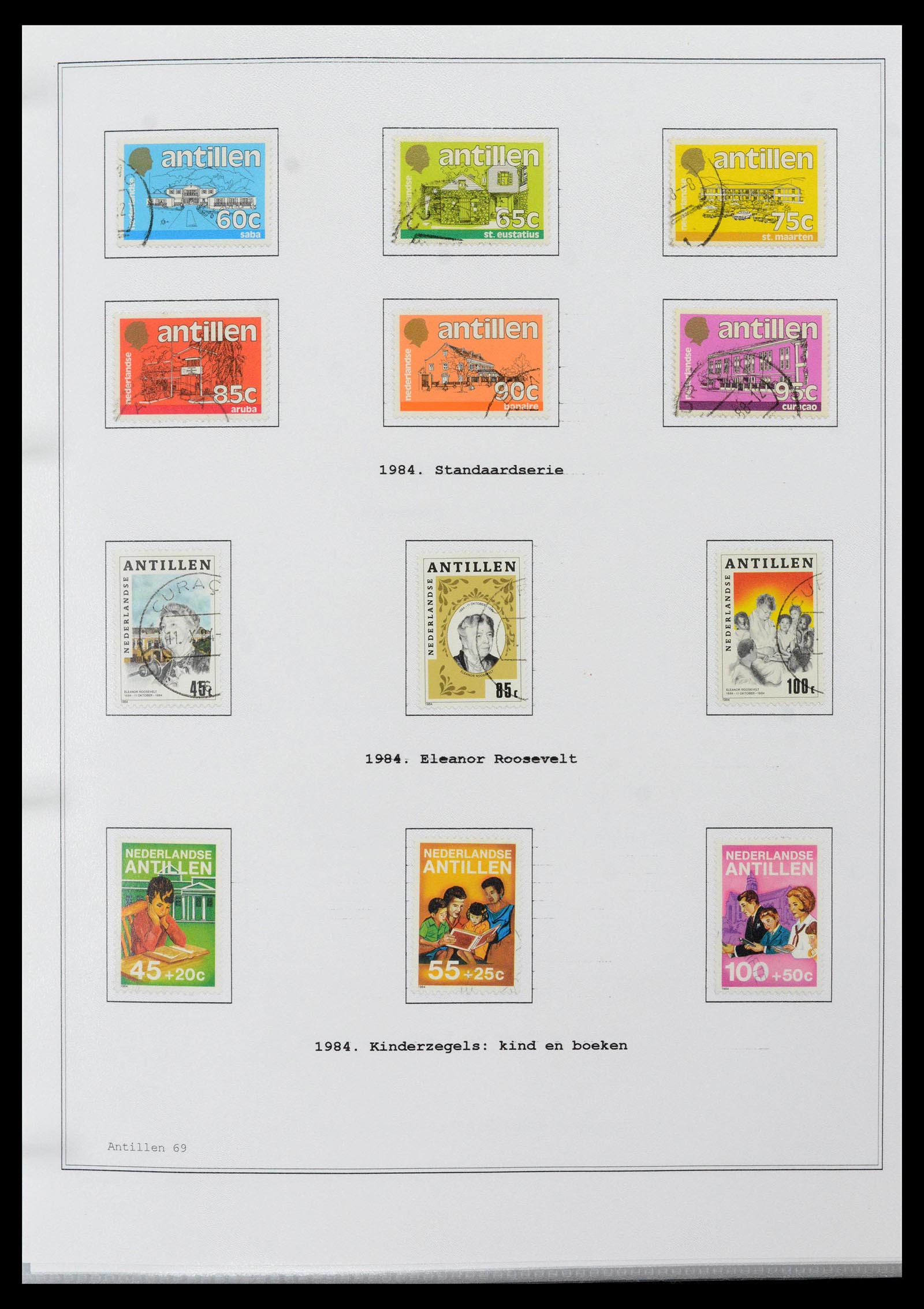39024 0069 - Postzegelverzameling 39024 Curaçao/Antillen 1873-2006.