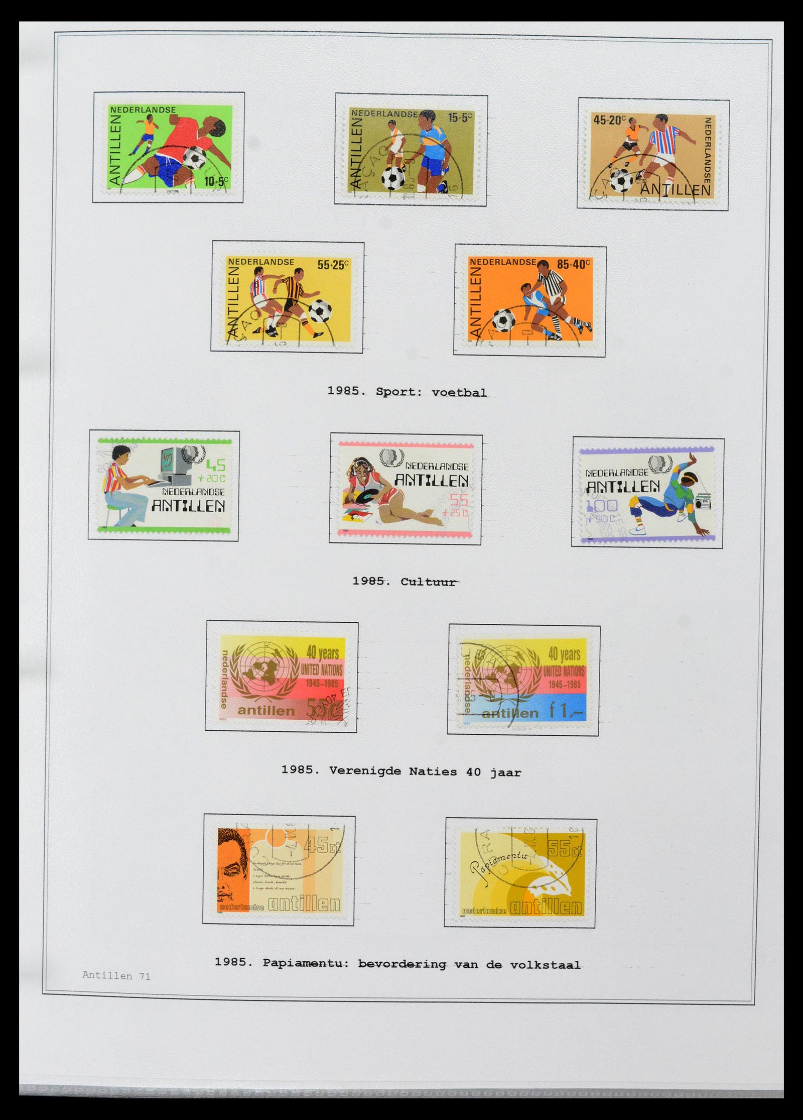39024 0071 - Postzegelverzameling 39024 Curaçao/Antillen 1873-2006.