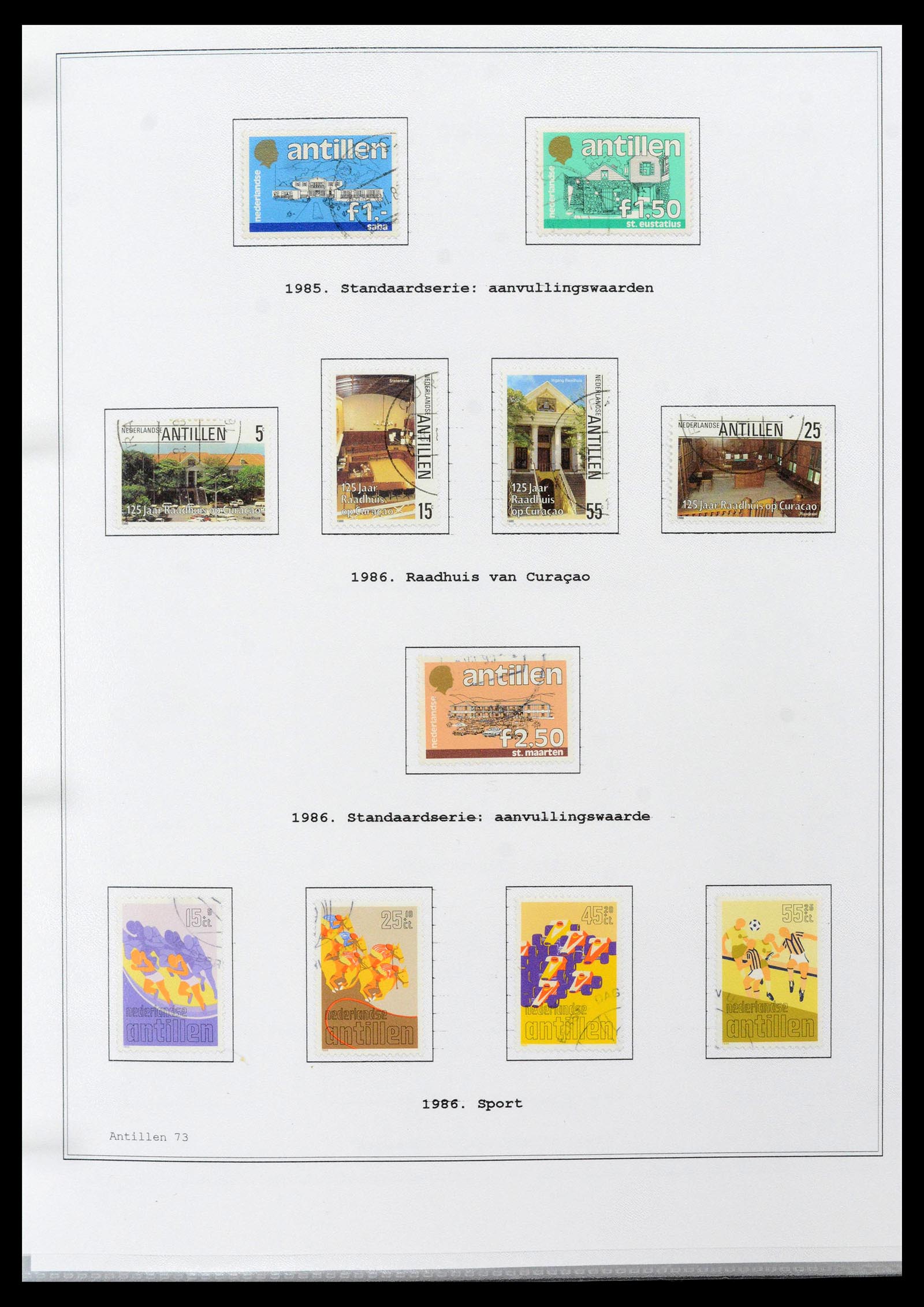 39024 0073 - Postzegelverzameling 39024 Curaçao/Antillen 1873-2006.