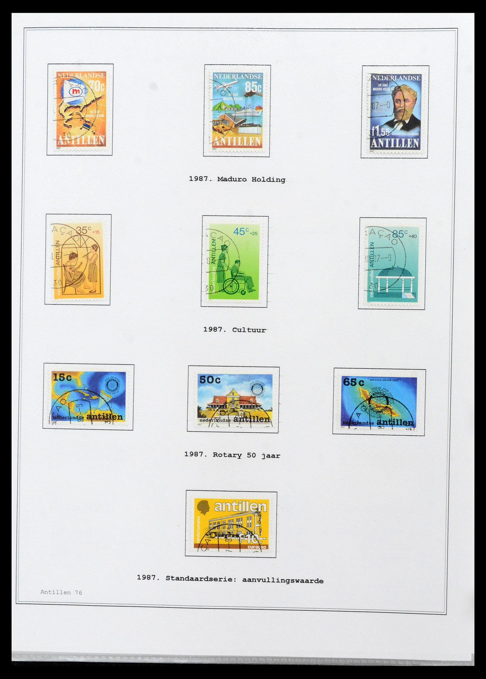 39024 0076 - Postzegelverzameling 39024 Curaçao/Antillen 1873-2006.
