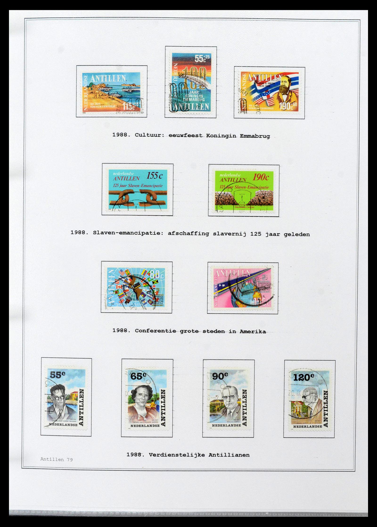 39024 0079 - Postzegelverzameling 39024 Curaçao/Antillen 1873-2006.