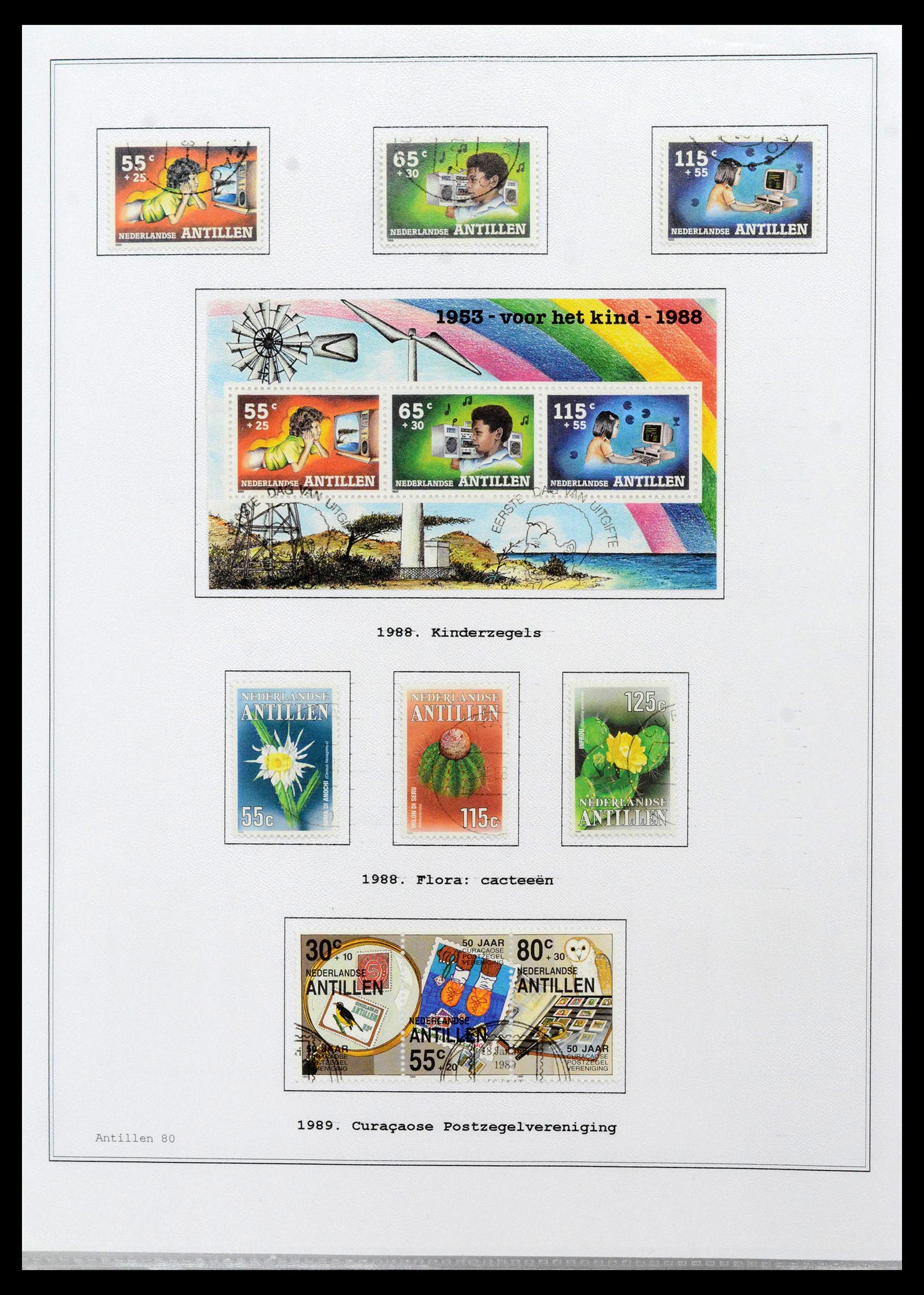 39024 0080 - Postzegelverzameling 39024 Curaçao/Antillen 1873-2006.