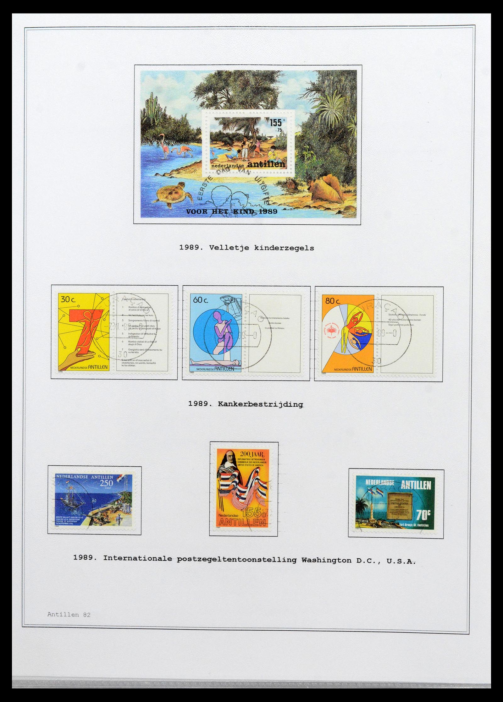 39024 0082 - Postzegelverzameling 39024 Curaçao/Antillen 1873-2006.