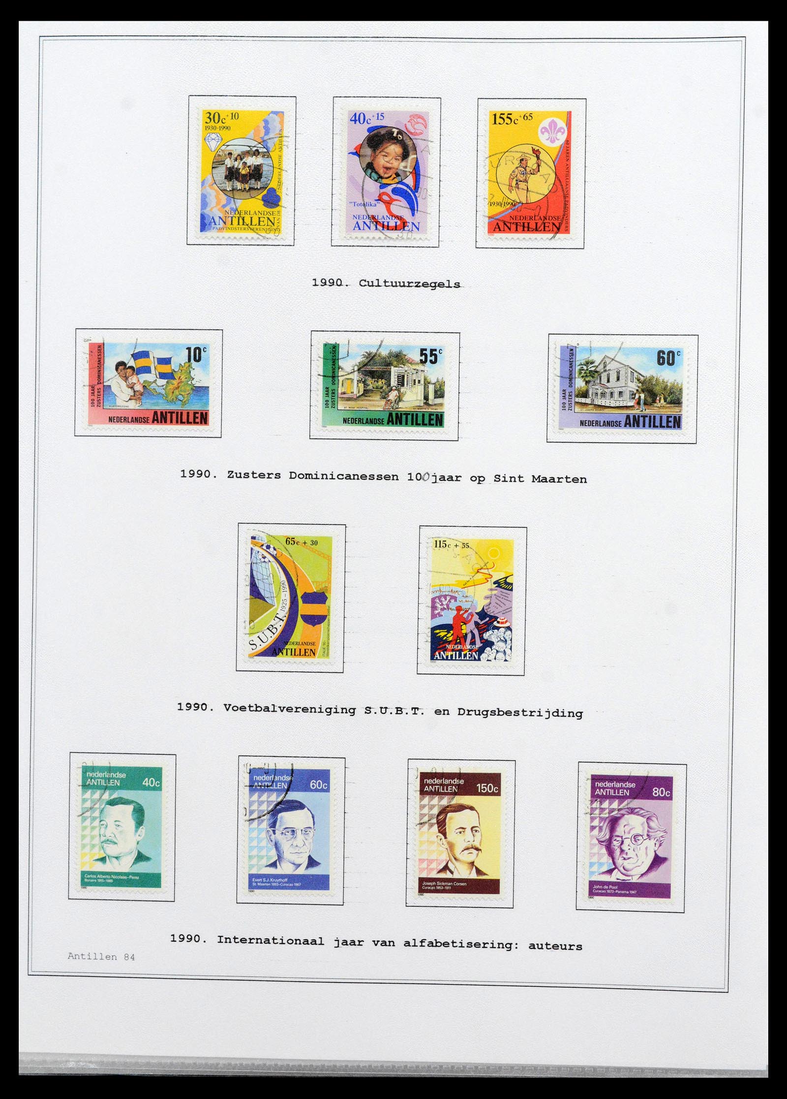 39024 0084 - Postzegelverzameling 39024 Curaçao/Antillen 1873-2006.
