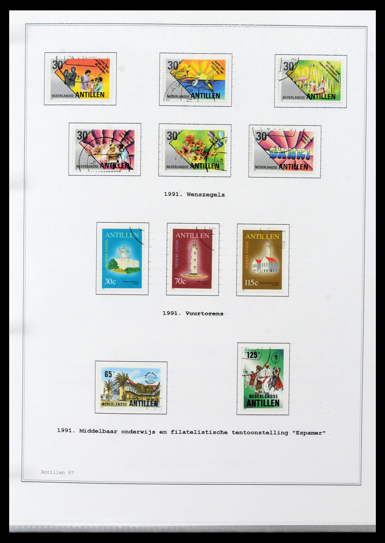 39024 0087 - Postzegelverzameling 39024 Curaçao/Antillen 1873-2006.