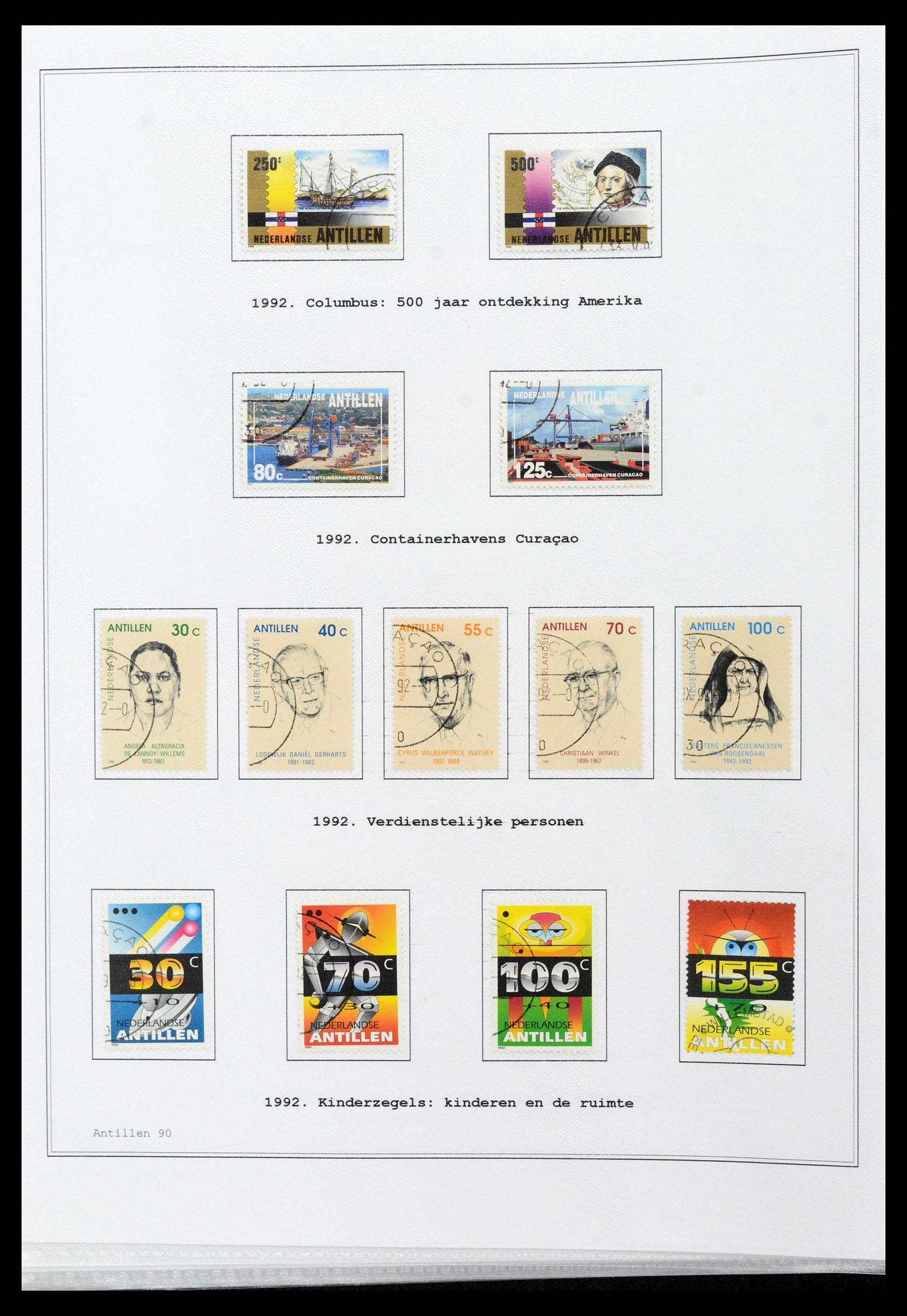 39024 0090 - Postzegelverzameling 39024 Curaçao/Antillen 1873-2006.