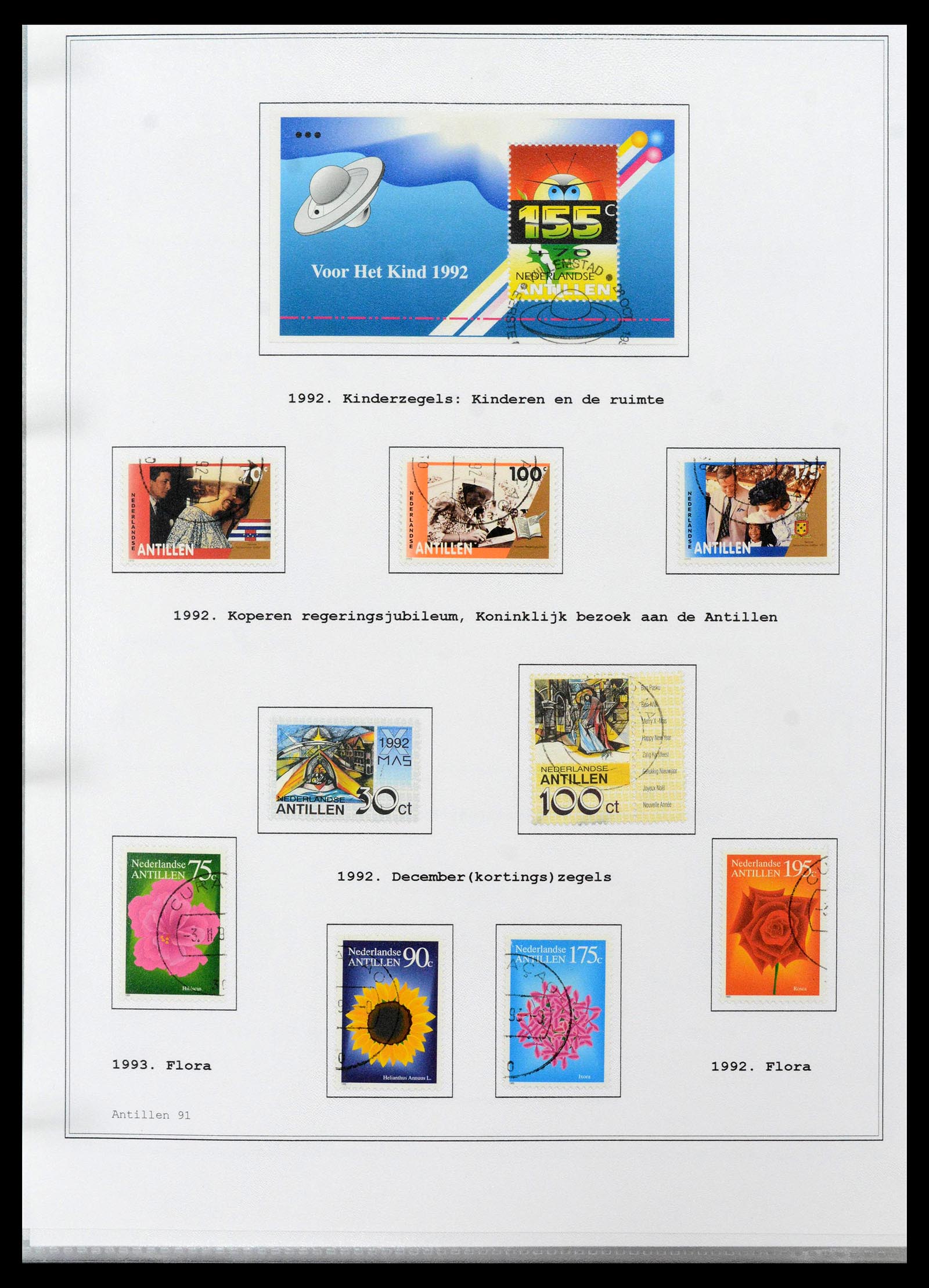 39024 0091 - Postzegelverzameling 39024 Curaçao/Antillen 1873-2006.