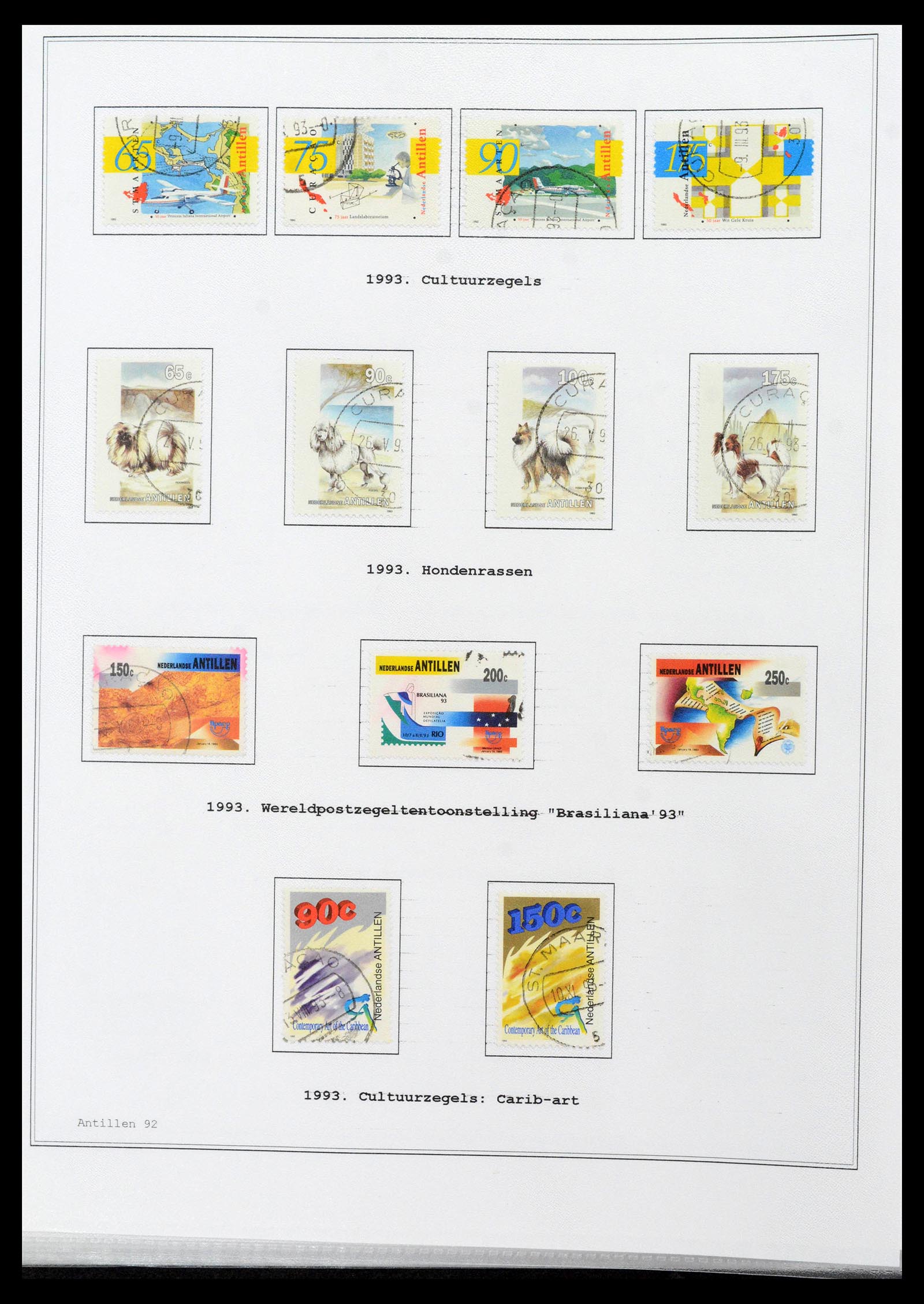 39024 0092 - Postzegelverzameling 39024 Curaçao/Antillen 1873-2006.