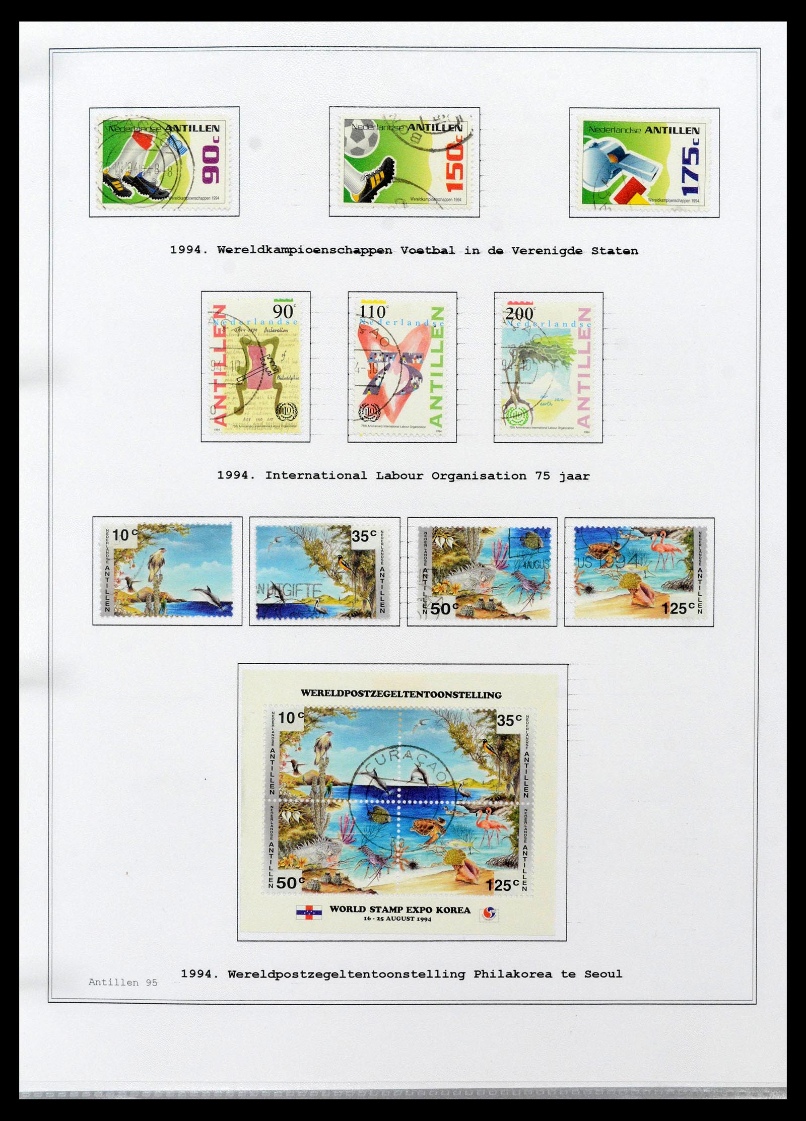 39024 0095 - Postzegelverzameling 39024 Curaçao/Antillen 1873-2006.