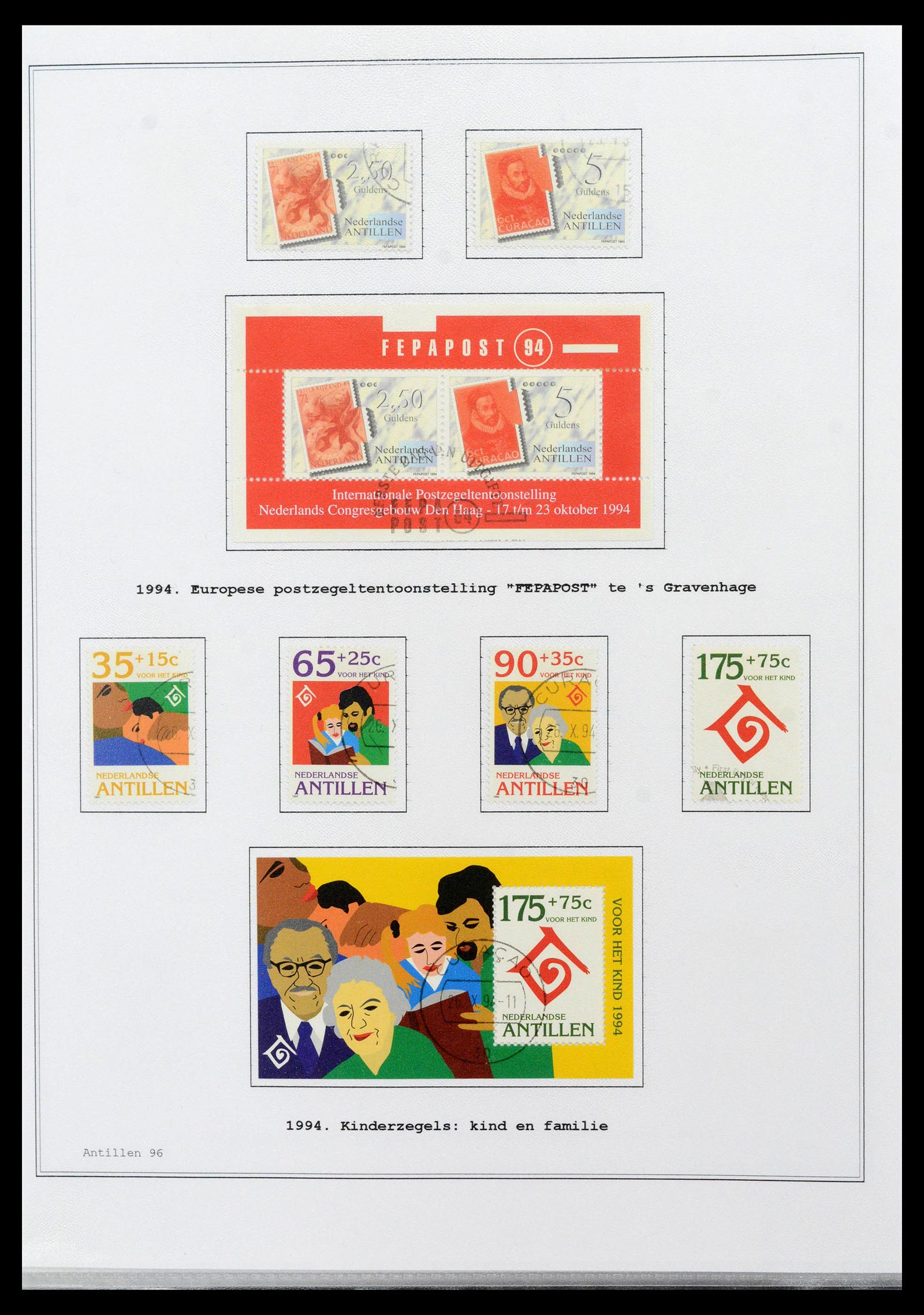 39024 0096 - Postzegelverzameling 39024 Curaçao/Antillen 1873-2006.