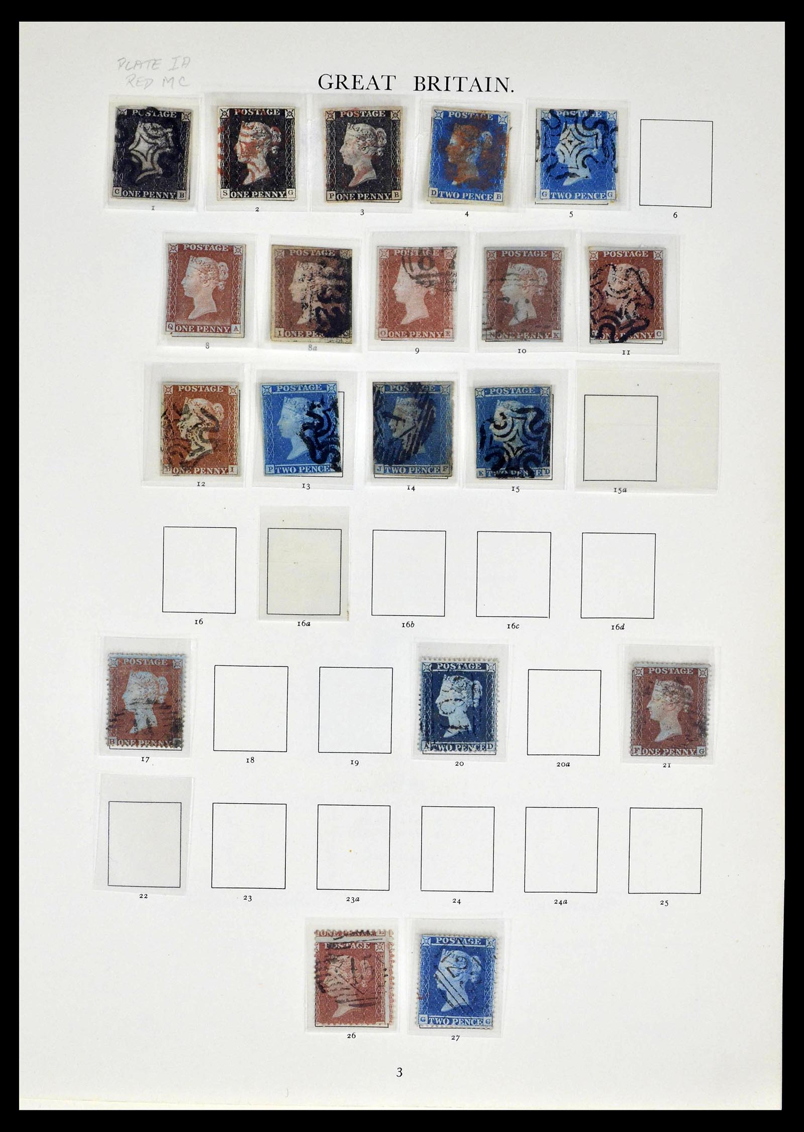 39025 0001 - Postzegelverzameling 39025 Engeland gespecialiseerd 1840-1990.