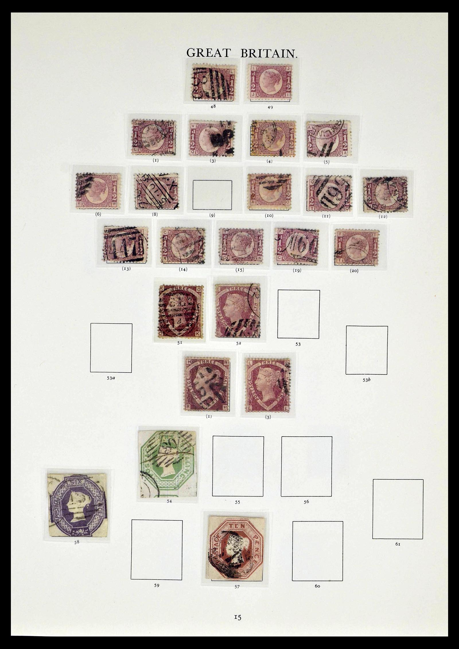 39025 0004 - Postzegelverzameling 39025 Engeland gespecialiseerd 1840-1990.