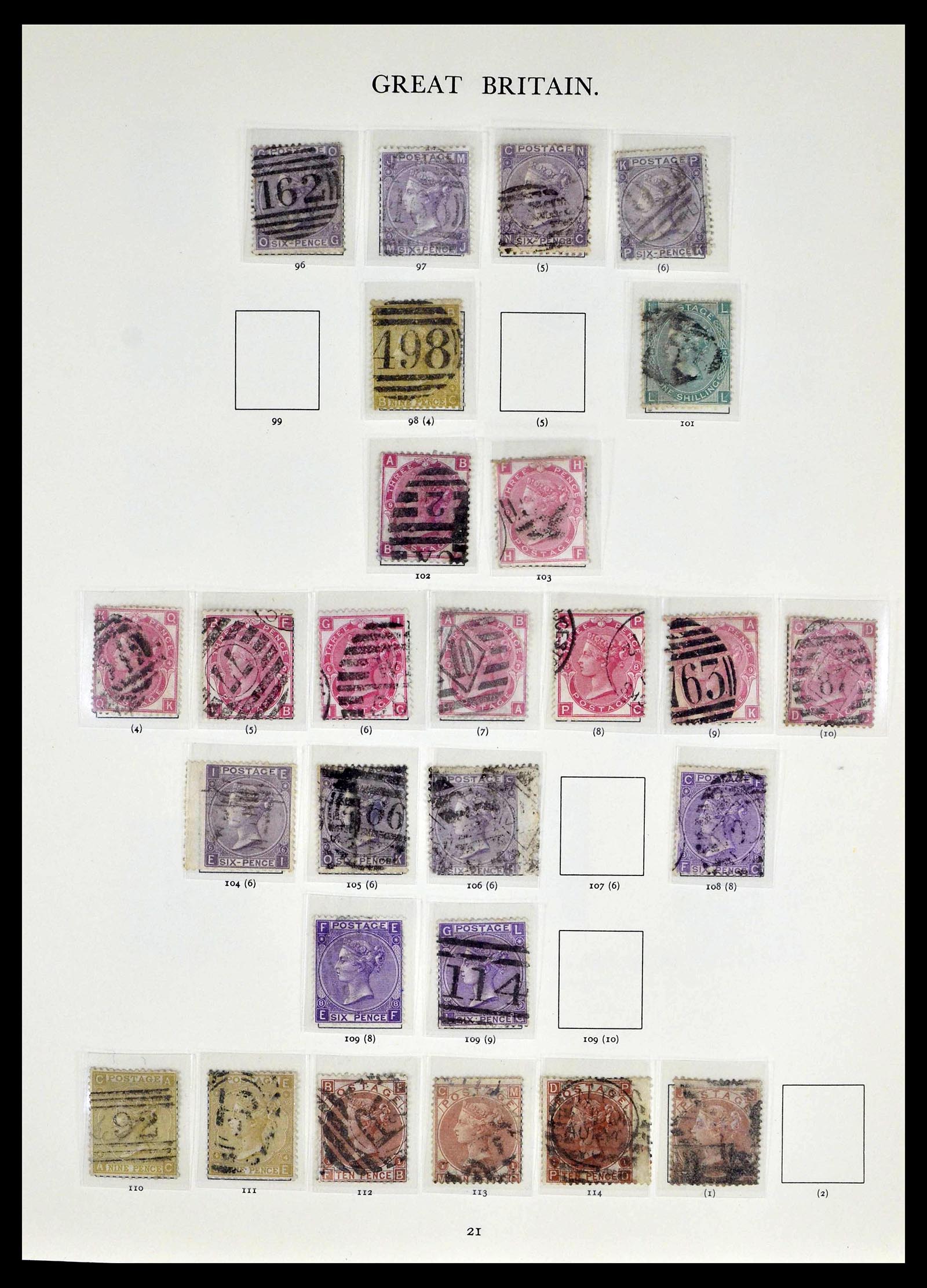 39025 0007 - Postzegelverzameling 39025 Engeland gespecialiseerd 1840-1990.
