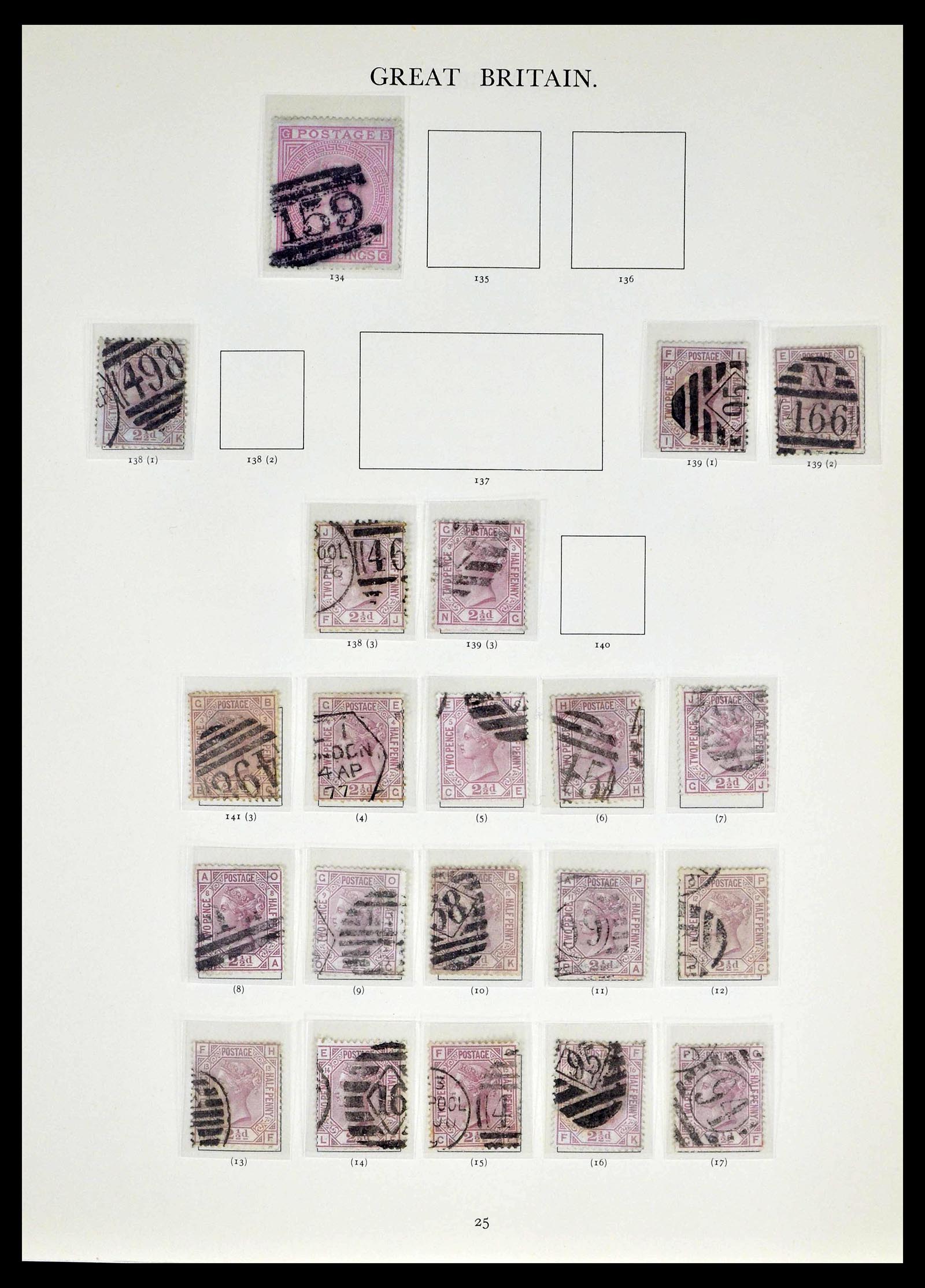 39025 0009 - Postzegelverzameling 39025 Engeland gespecialiseerd 1840-1990.