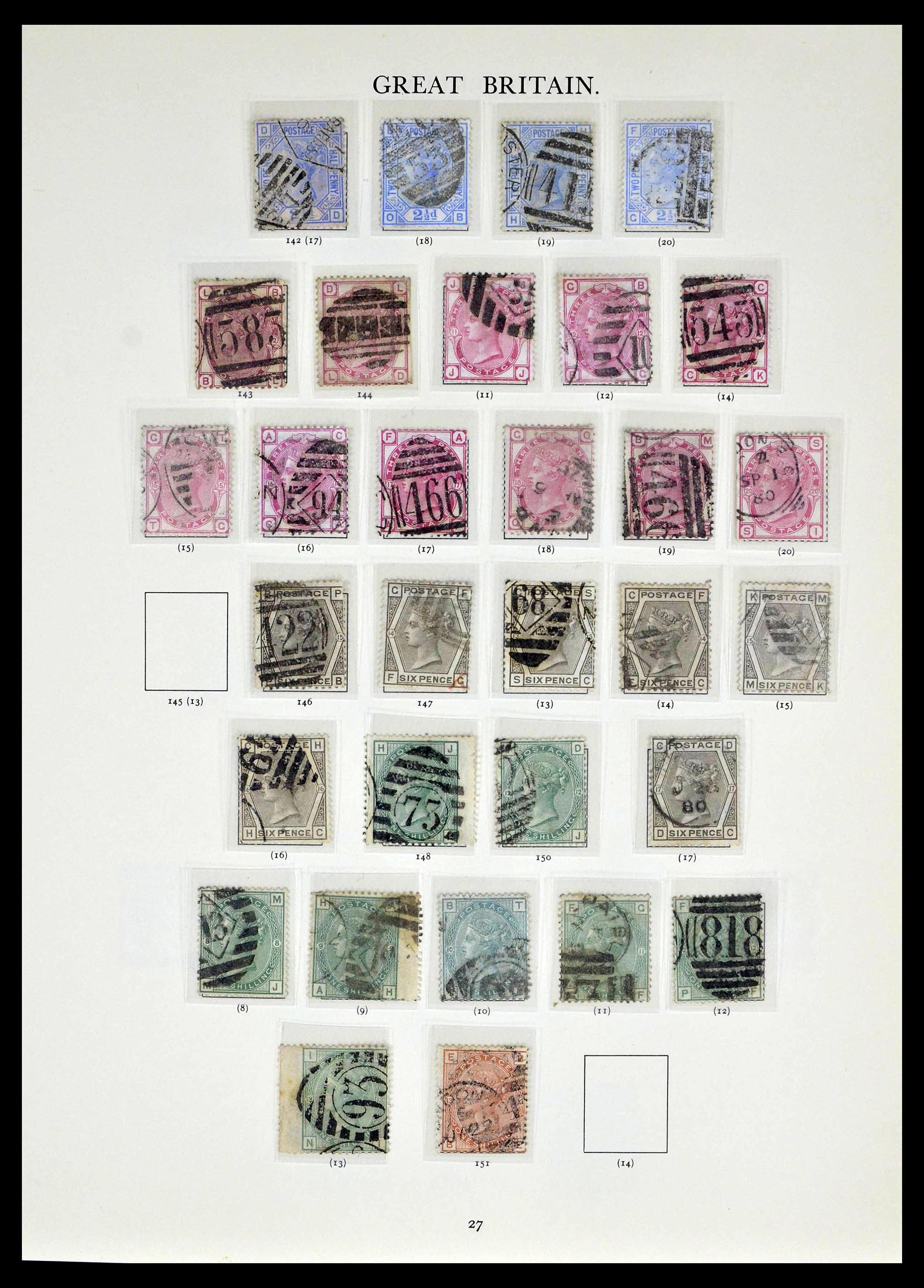 39025 0010 - Postzegelverzameling 39025 Engeland gespecialiseerd 1840-1990.