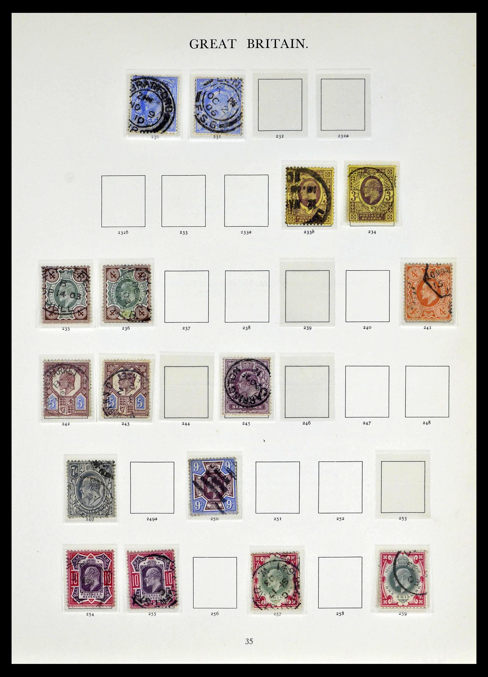 39025 0014 - Postzegelverzameling 39025 Engeland gespecialiseerd 1840-1990.
