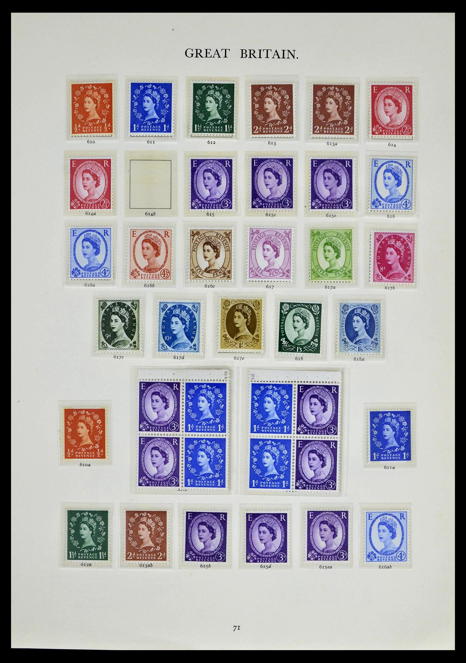 39025 0032 - Postzegelverzameling 39025 Engeland gespecialiseerd 1840-1990.