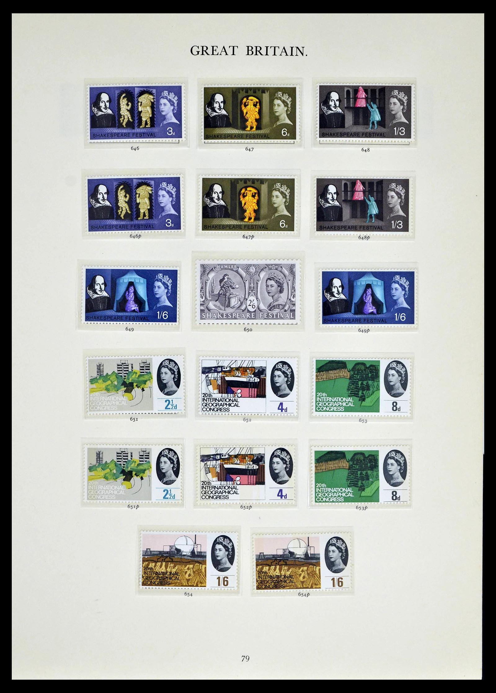 39025 0036 - Stamp collection 39025 Great Britain specialised 1840-1990.
