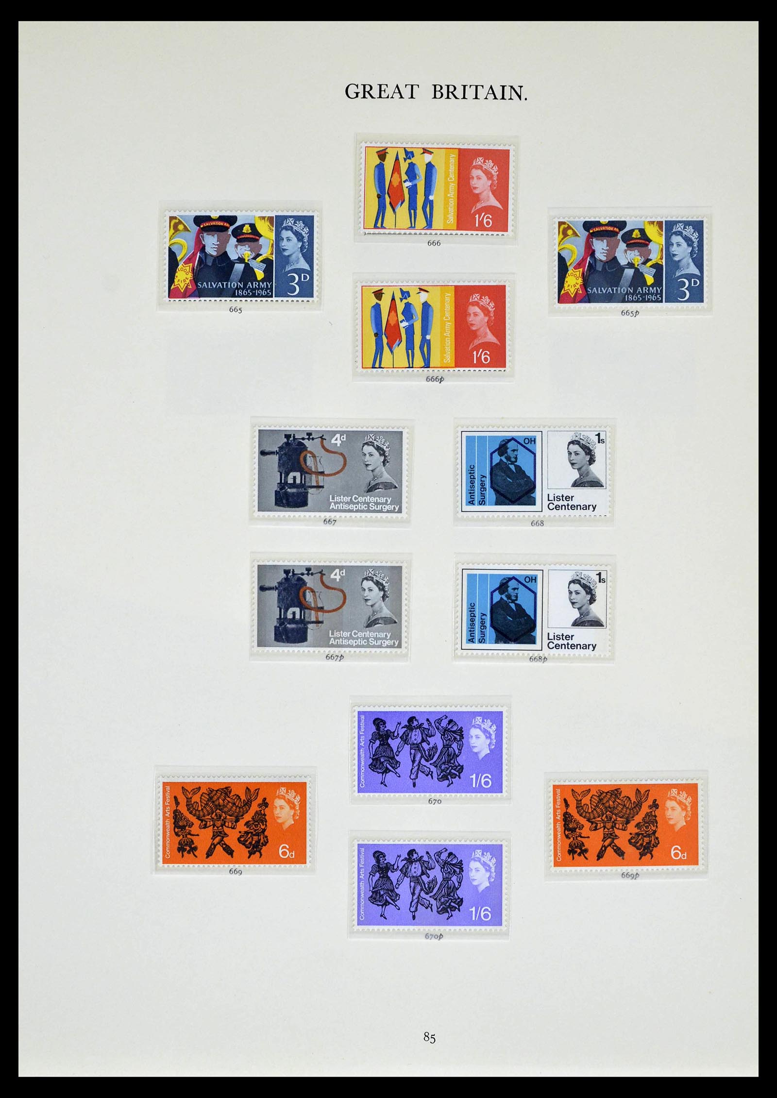 39025 0039 - Postzegelverzameling 39025 Engeland gespecialiseerd 1840-1990.