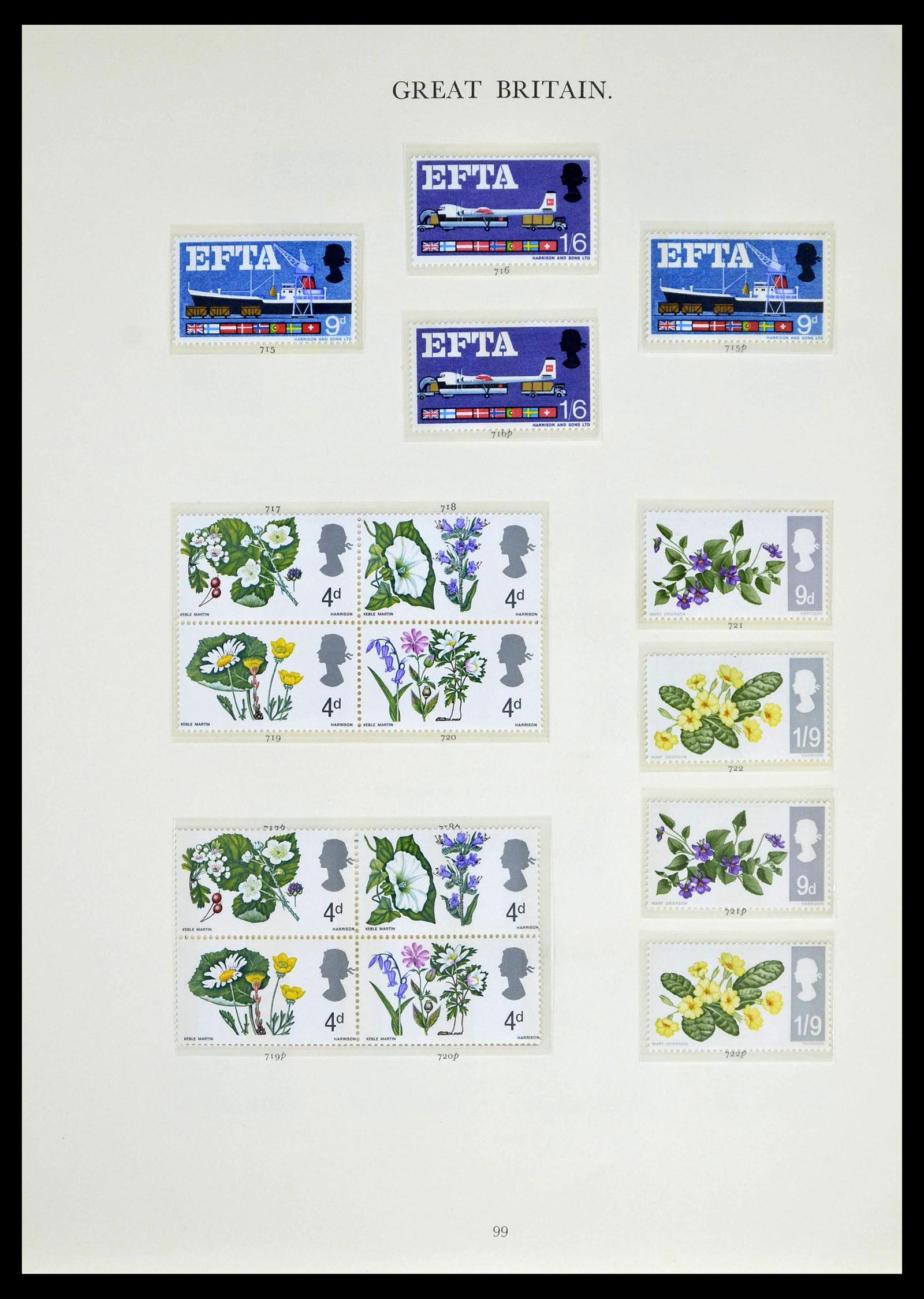 39025 0046 - Postzegelverzameling 39025 Engeland gespecialiseerd 1840-1990.