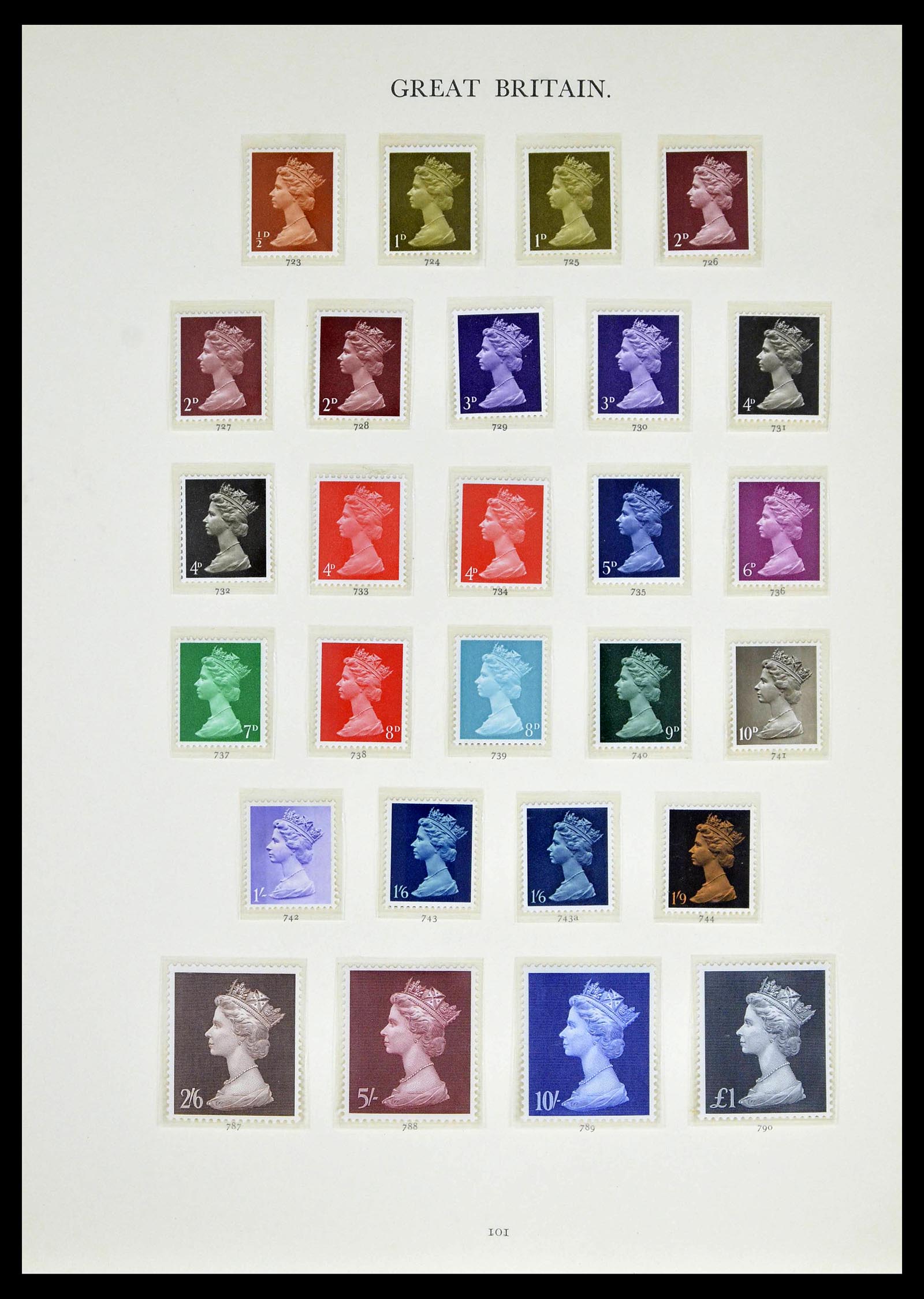 39025 0047 - Postzegelverzameling 39025 Engeland gespecialiseerd 1840-1990.