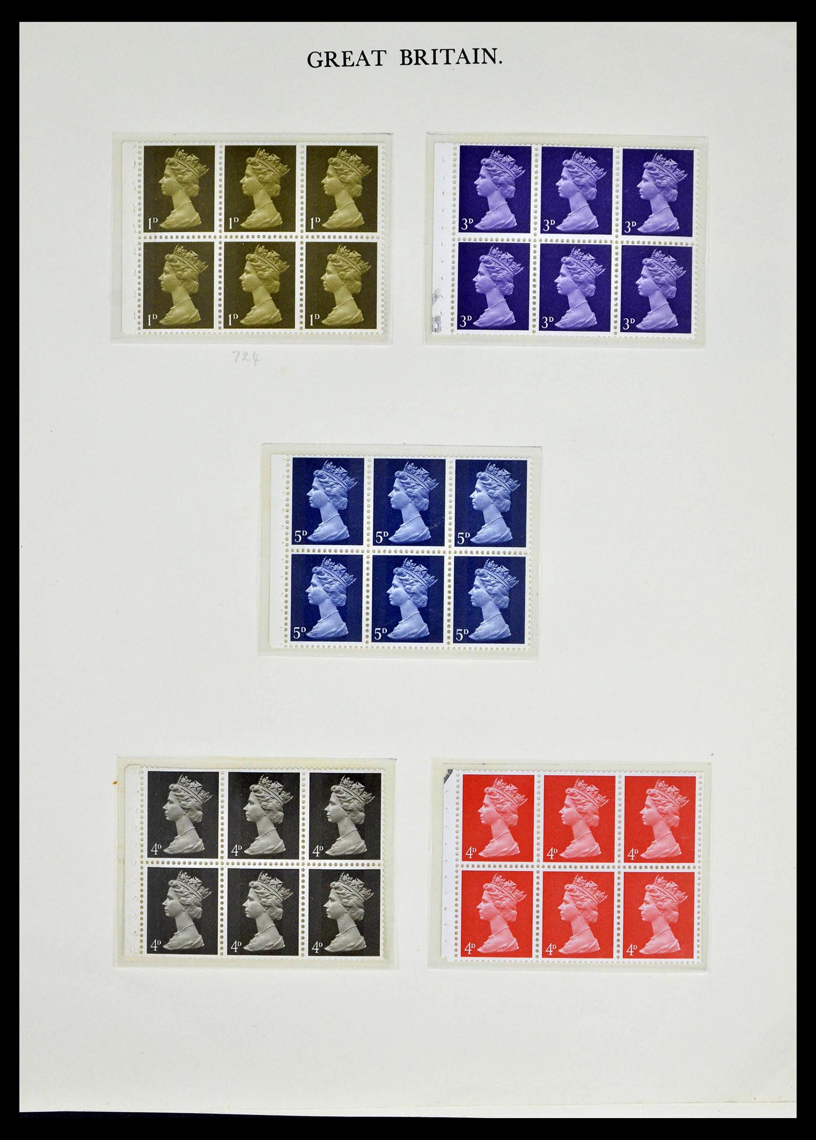 39025 0048 - Postzegelverzameling 39025 Engeland gespecialiseerd 1840-1990.