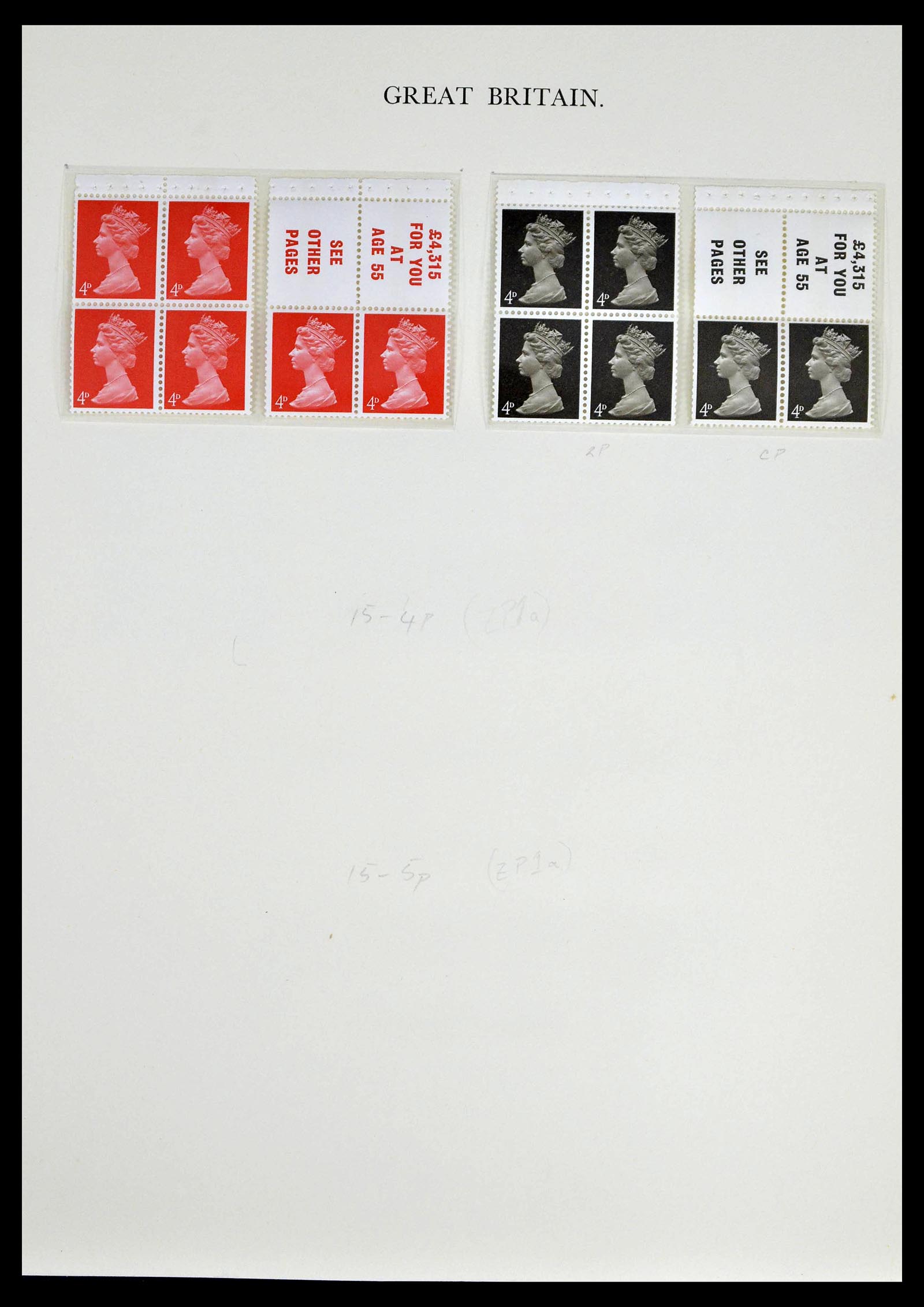 39025 0049 - Postzegelverzameling 39025 Engeland gespecialiseerd 1840-1990.