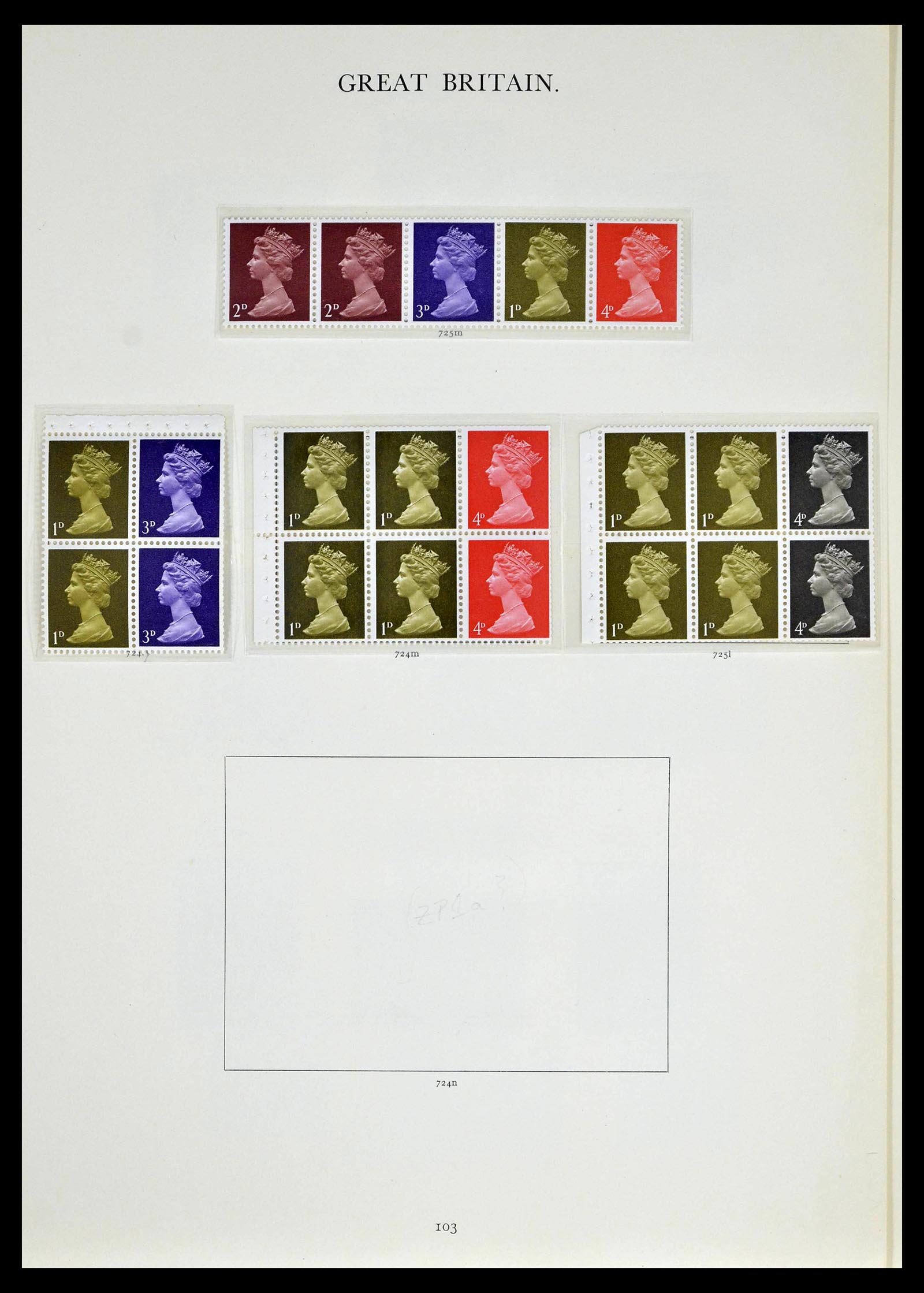 39025 0050 - Postzegelverzameling 39025 Engeland gespecialiseerd 1840-1990.