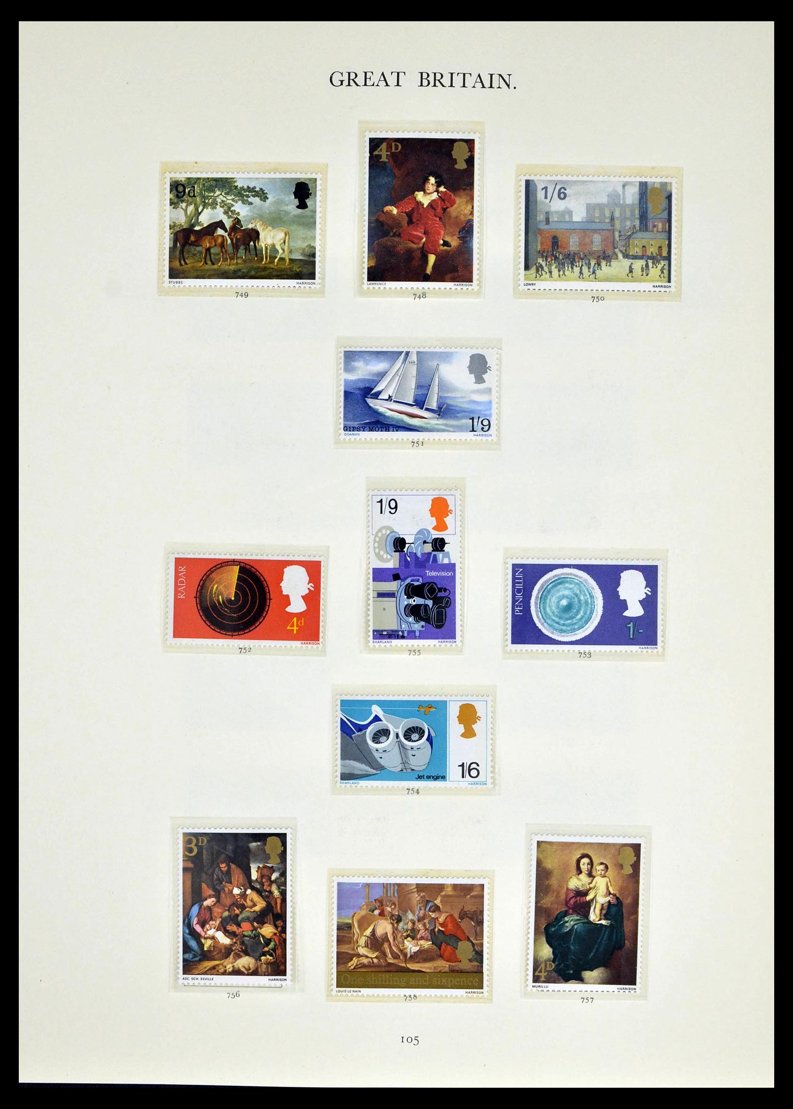 39025 0051 - Postzegelverzameling 39025 Engeland gespecialiseerd 1840-1990.