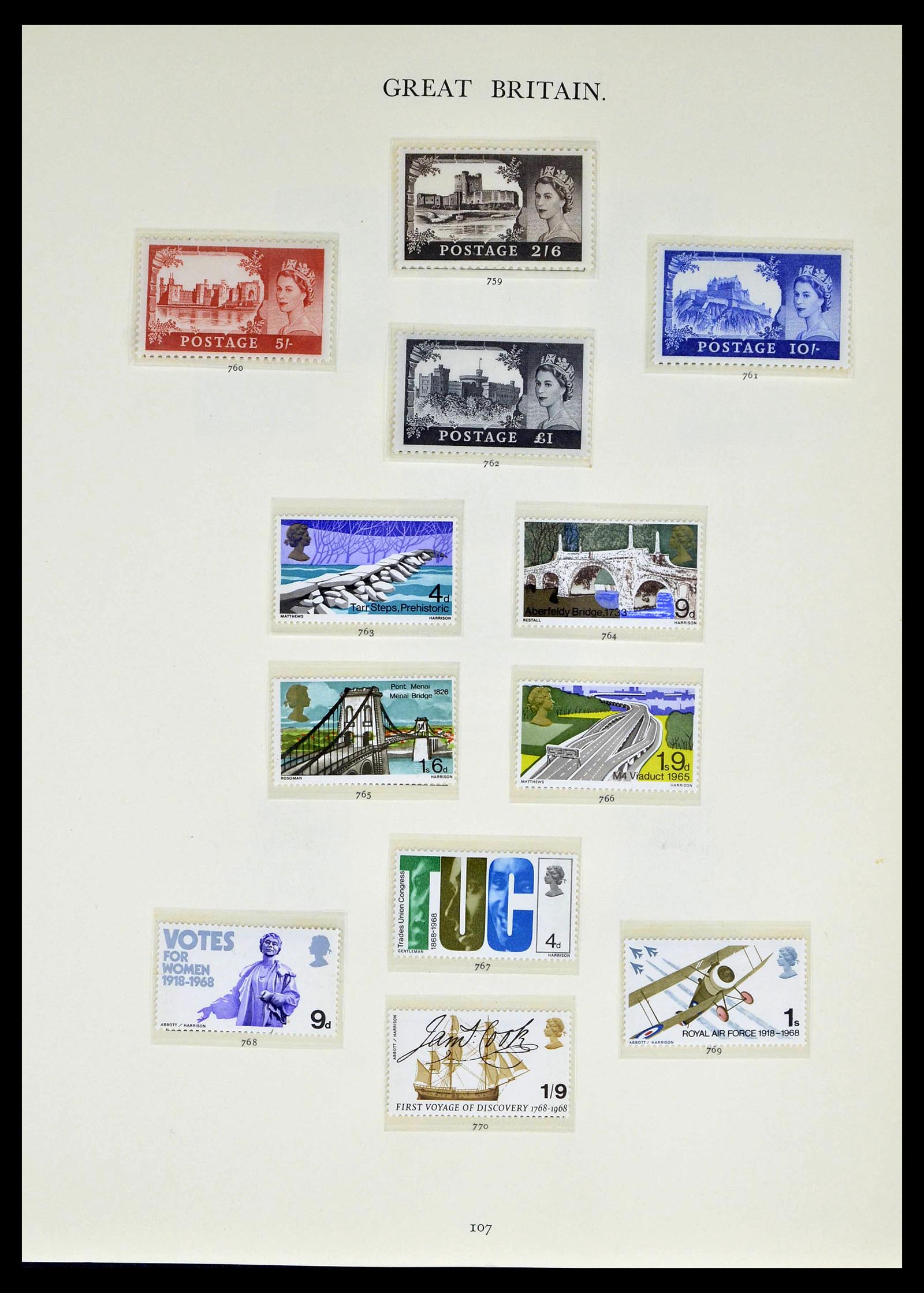 39025 0052 - Postzegelverzameling 39025 Engeland gespecialiseerd 1840-1990.