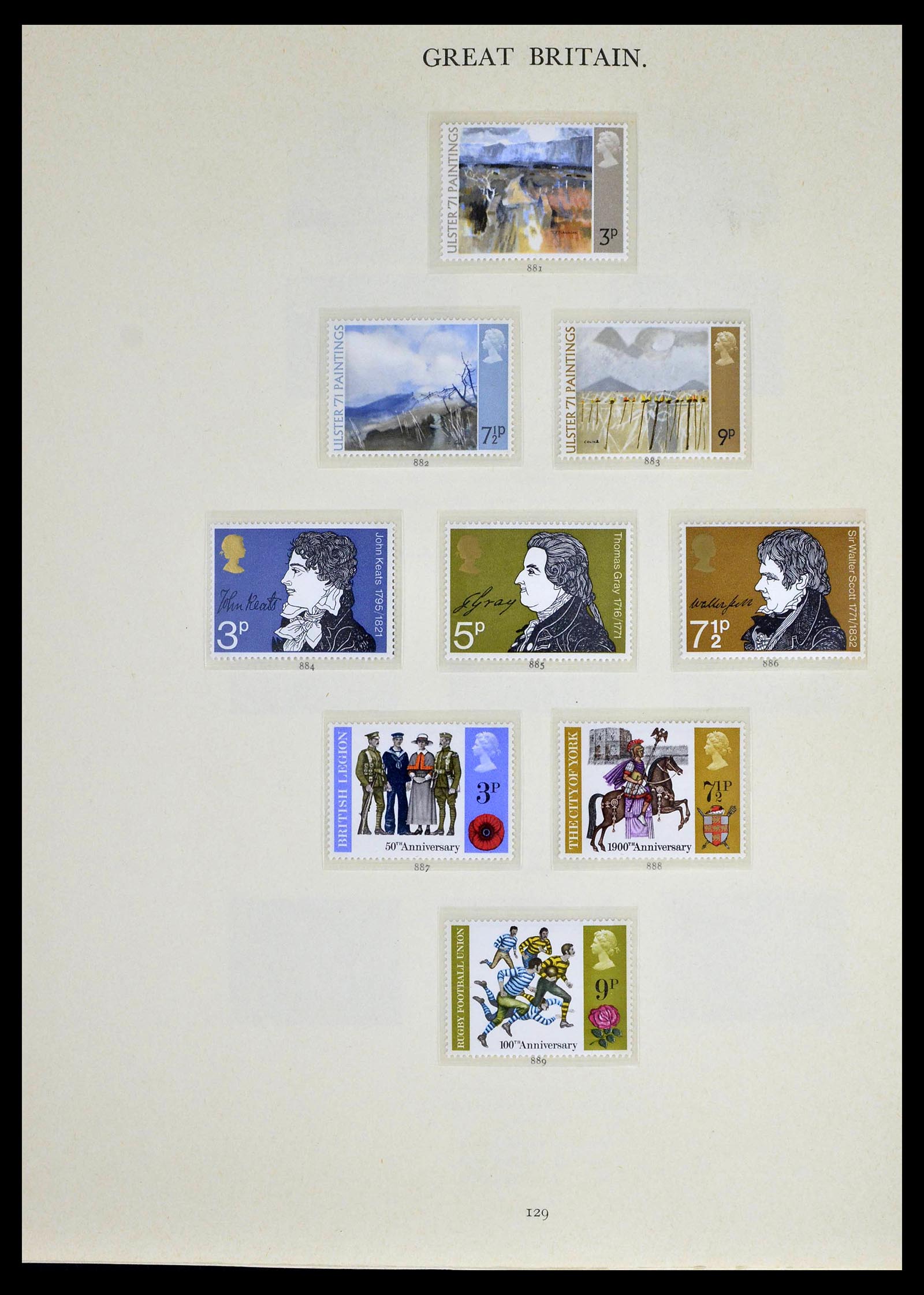 39025 0060 - Postzegelverzameling 39025 Engeland gespecialiseerd 1840-1990.