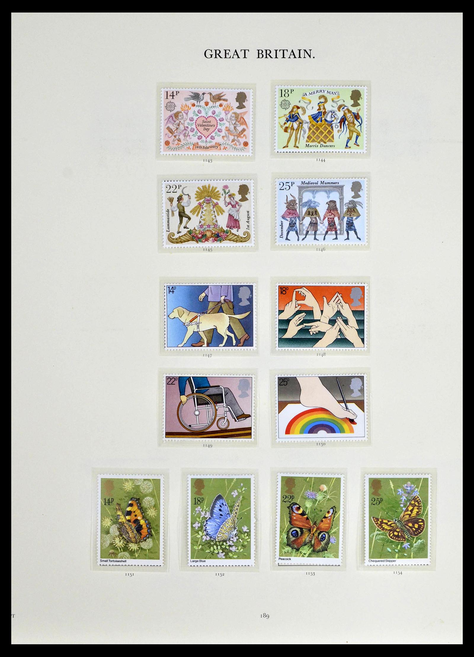 39025 0090 - Postzegelverzameling 39025 Engeland gespecialiseerd 1840-1990.