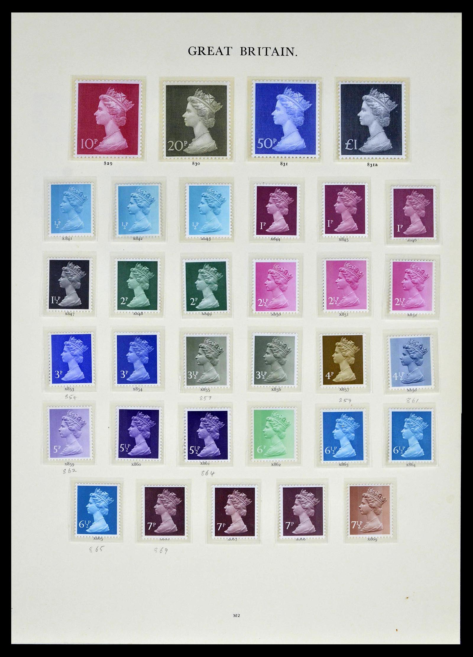 39025 0126 - Stamp collection 39025 Great Britain specialised 1840-1990.