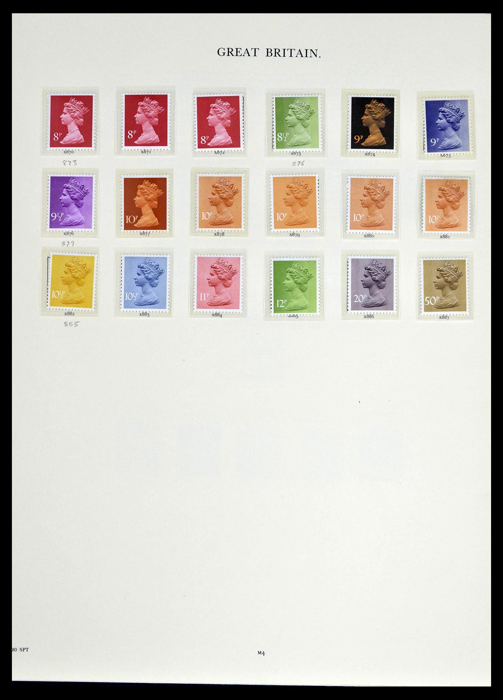 39025 0127 - Stamp collection 39025 Great Britain specialised 1840-1990.